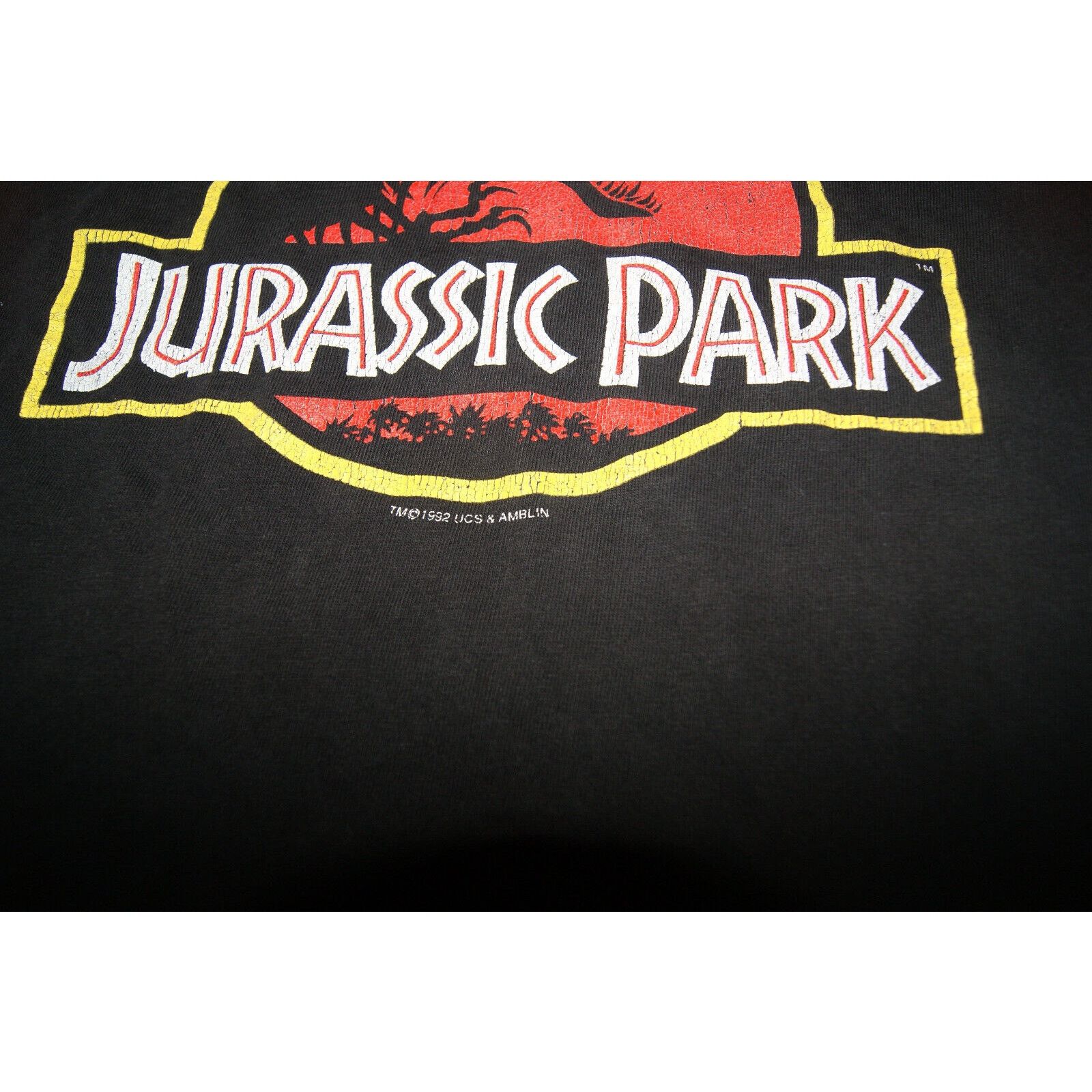 Hanes VTG Jurassic Park TShirt 1992 Movie Original Dinosaur 90s L Size US L / EU 52-54 / 3 - 4 Thumbnail