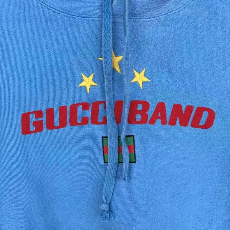 Gucci Gucci Blue star national flag hooded sweatshirt 2501-Nextar Size US M / EU 48-50 / 2 - 3 Thumbnail