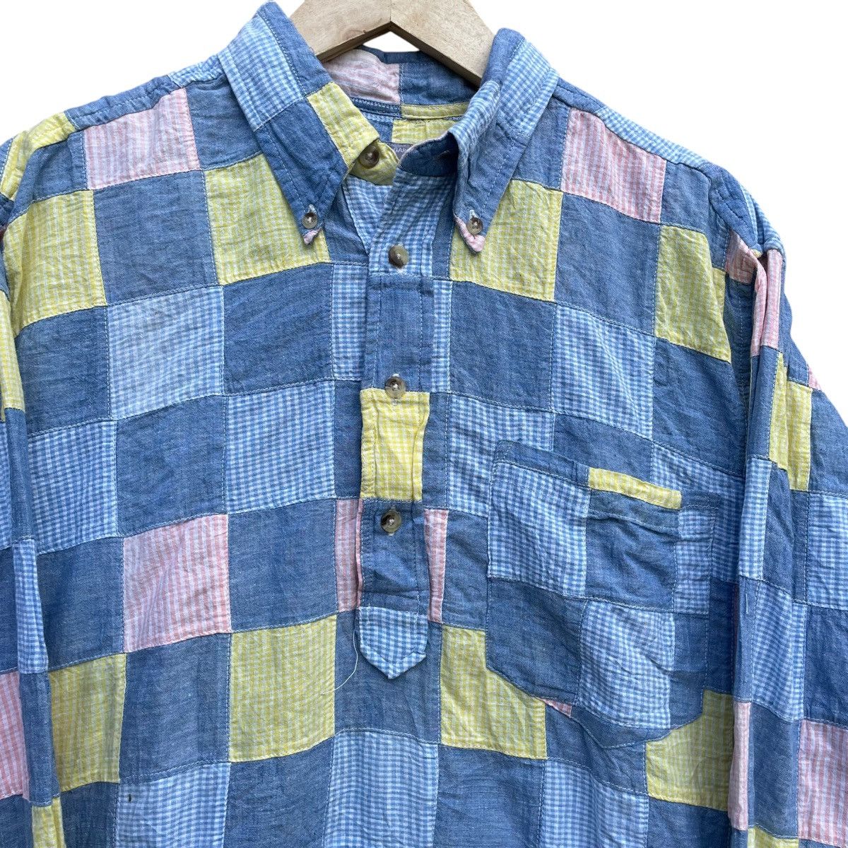 Comme des Garcons Homme Comme des garcons homme Pullover camp shirt patch work Size US L / EU 52-54 / 3 - 1 Thumbnail