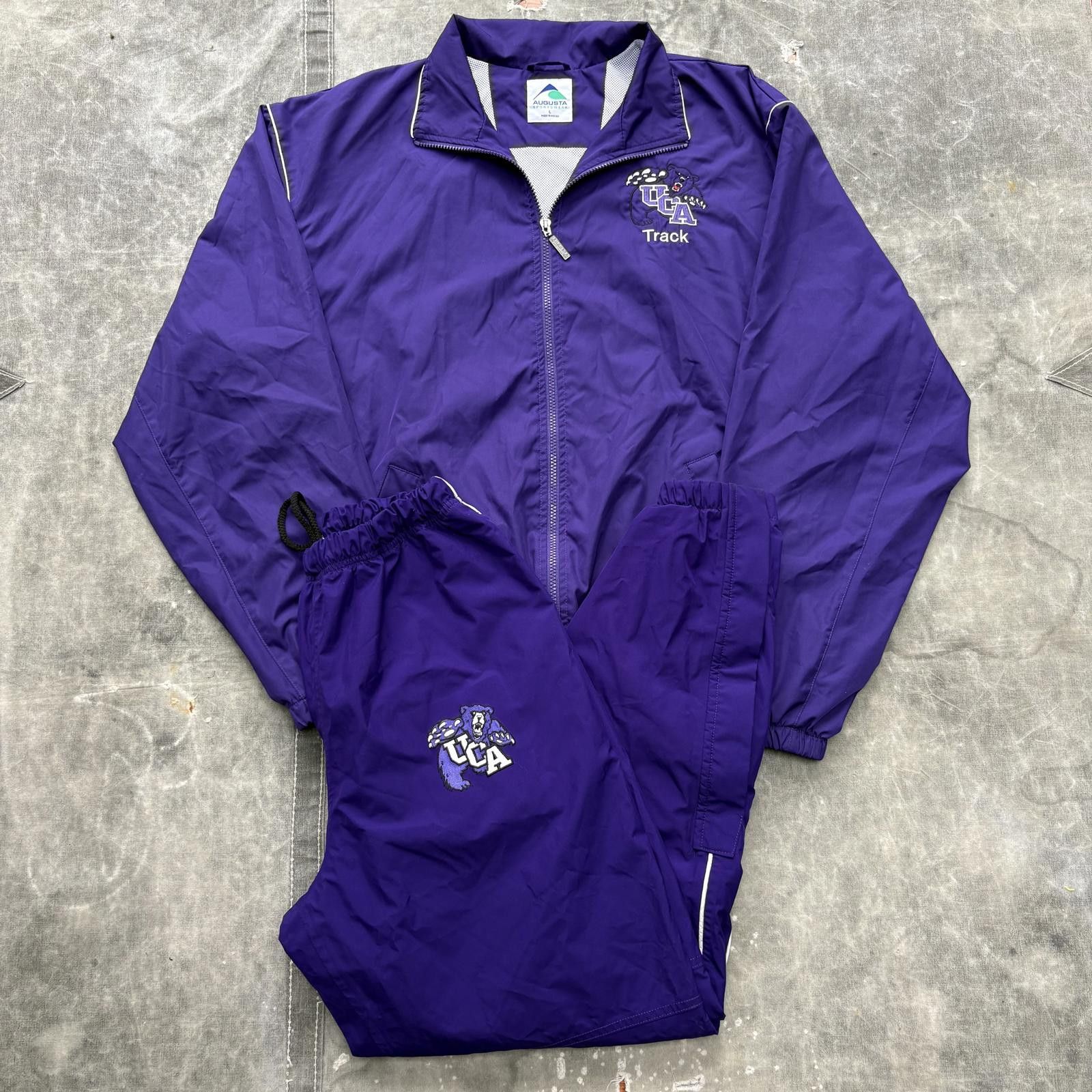 Vintage Vintage 90s Y2K UCA Arkansas Bears Track & Field Tracksuit Size US L / EU 52-54 / 3 - 1 Thumbnail