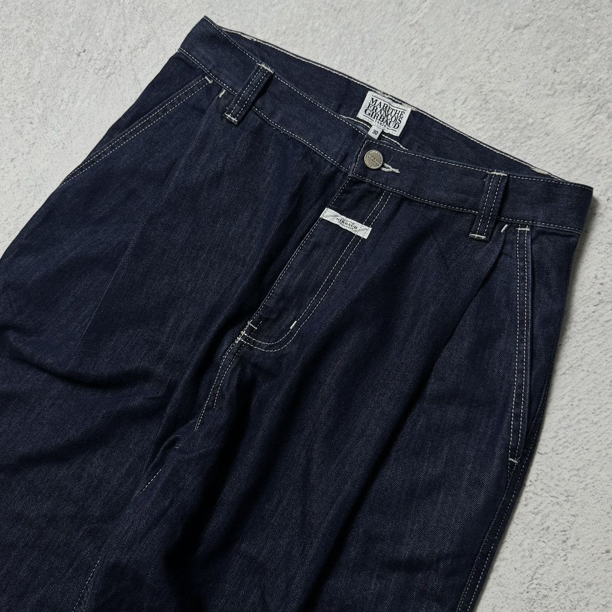 Marithe + Francois Girbaud MFG INDIGO RAW DENIM PANTS Size US 30 / EU 46 - 6 Thumbnail