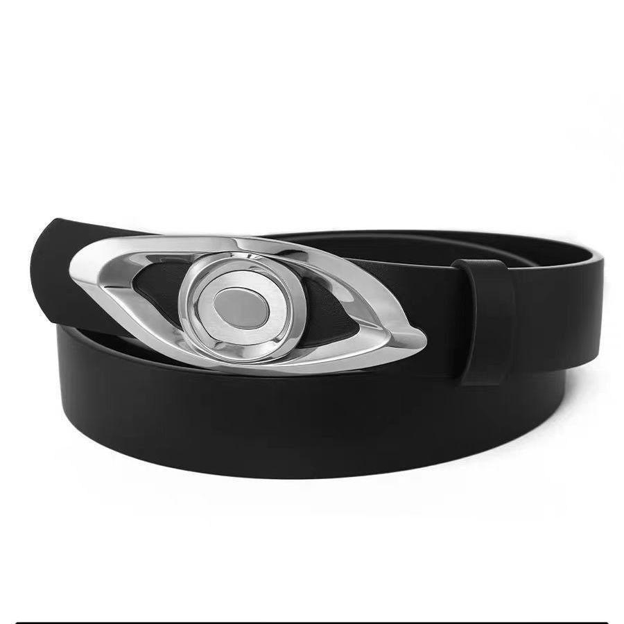 Designer Retro Vintage Belt Riveted Belts Menswear Accessories Size ONE SIZE - 4 Thumbnail