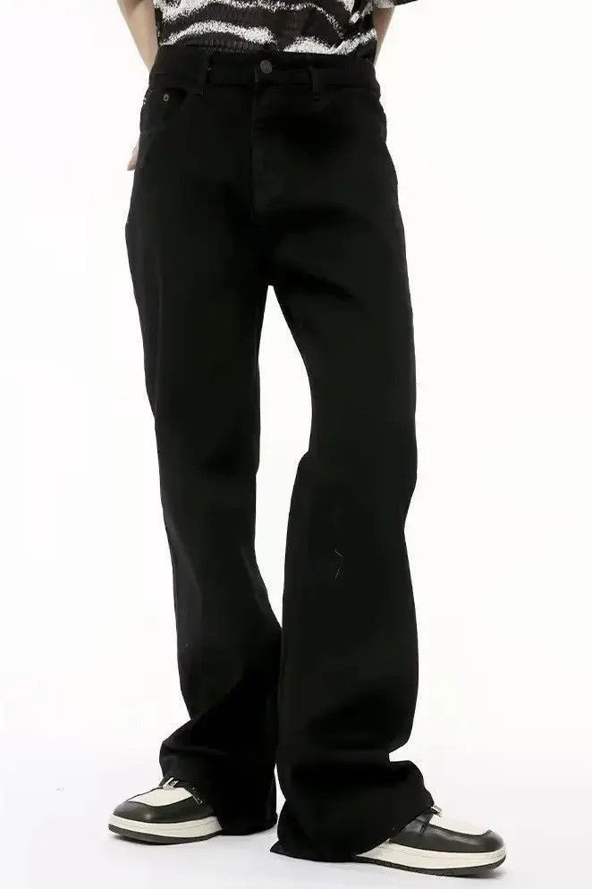 Japanese Brand Casual straight black jeans pants Size US 34 / EU 50 - 3 Thumbnail