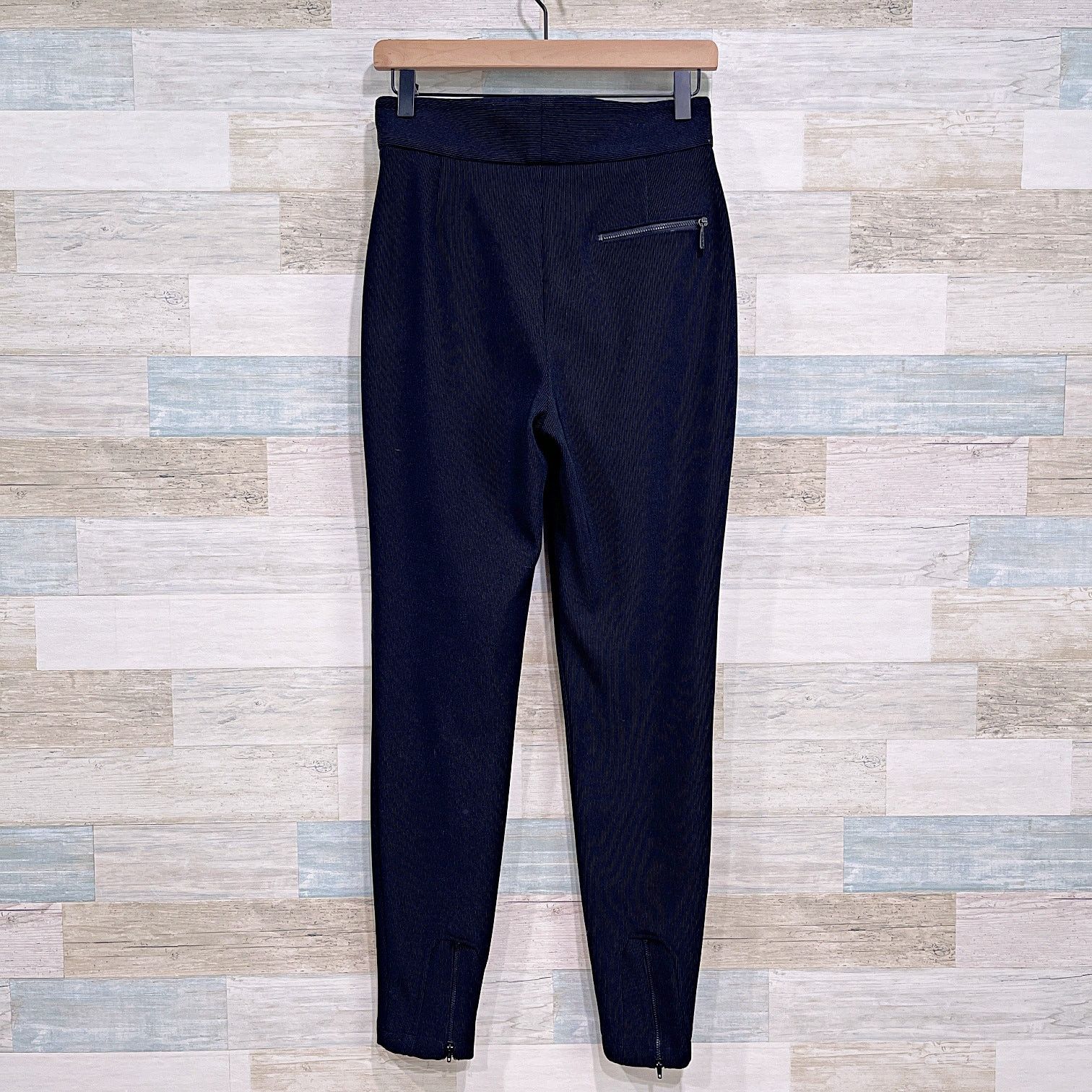 DKNY DKNY Vintage 90s Ribbed Knit Skinny Pants Black Womens Small Size 26" / US 2 / IT 38 - 4 Thumbnail