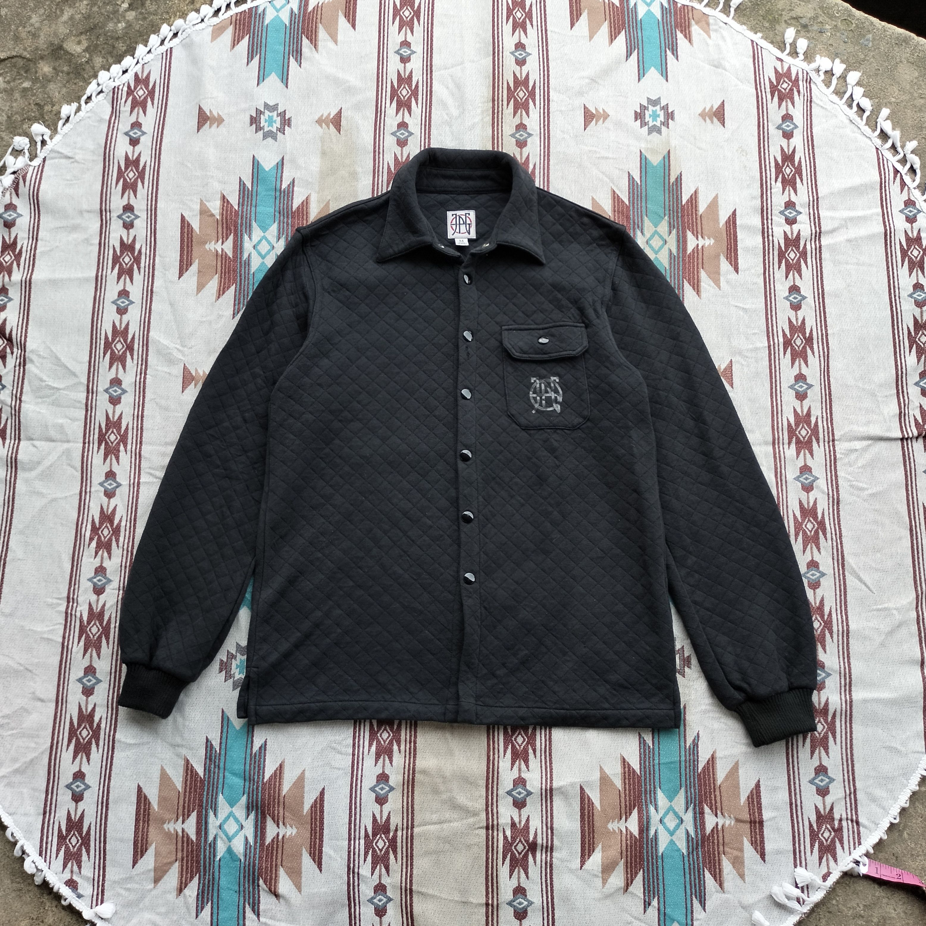 Jean Paul Gaultier JPG Black diamond stitch Ls shirt Size US M / EU 48-50 / 2 - 1 Thumbnail