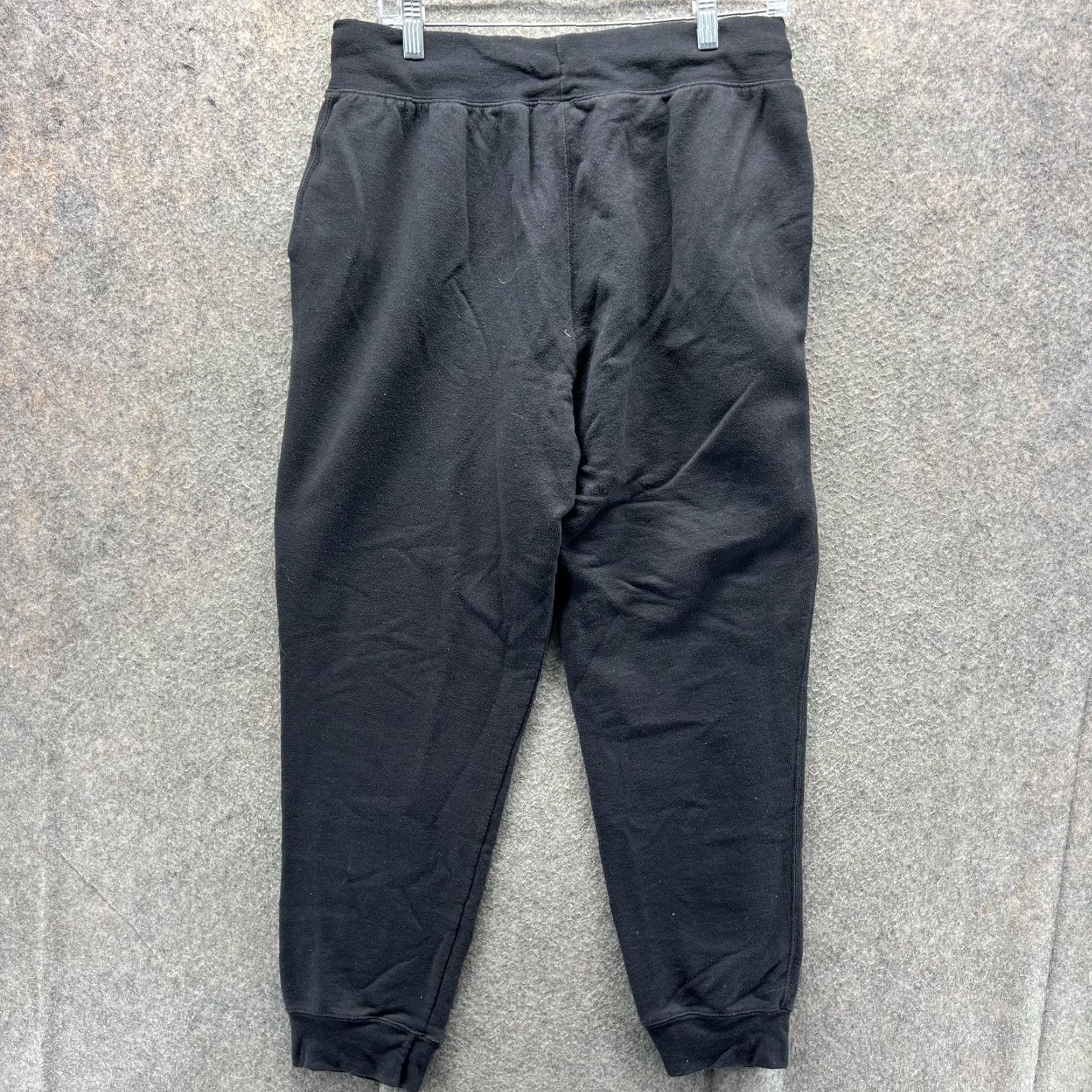 Champion Champion Pants Mens Large Black Fleece Jogger Sweatpants Drawstring Pockets Size US 33 - 2 Thumbnail