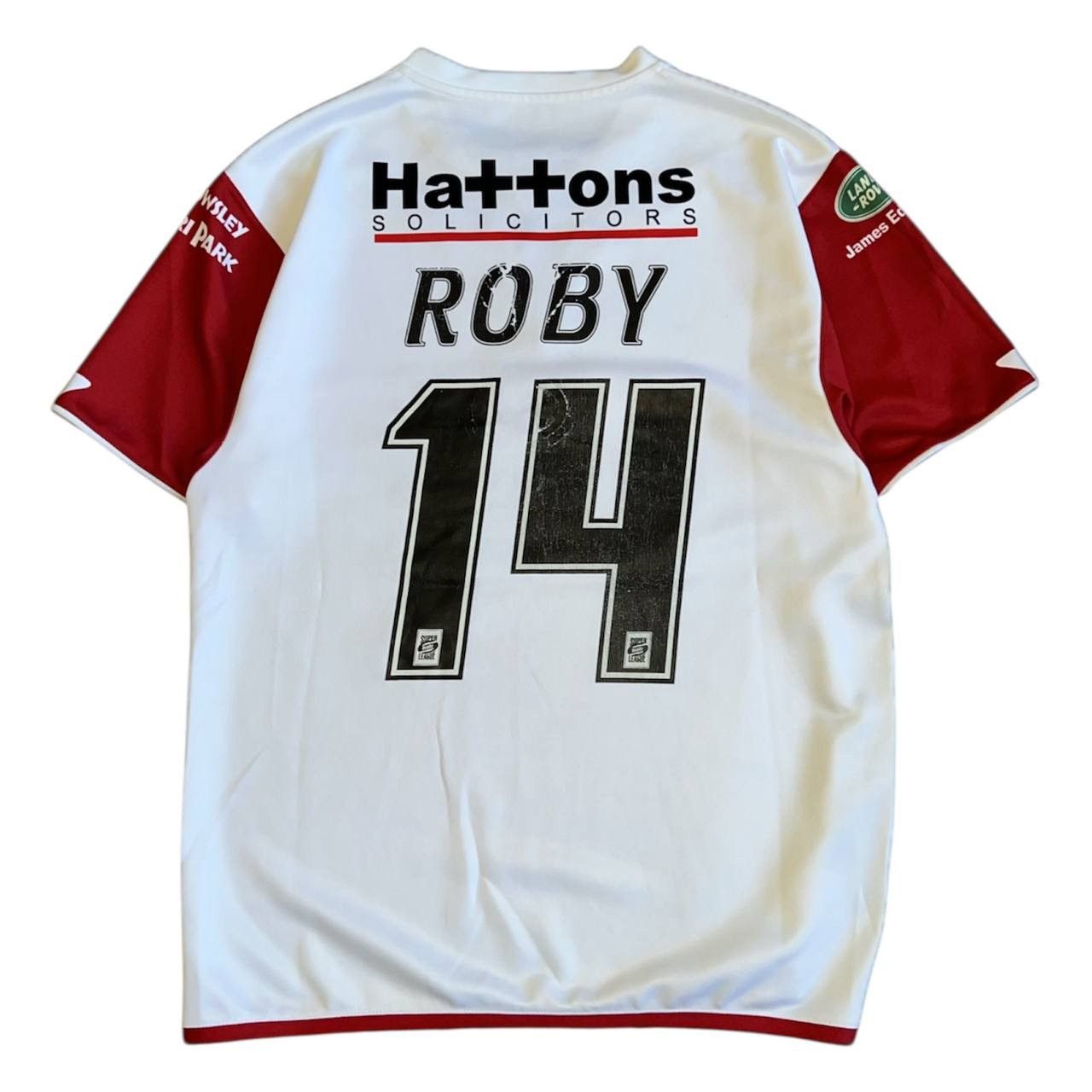 Puma 2009 ST.HELENS #14 ROBY MATCH WORN RIGBY SHIRT JERSEY SZ M Size US M / EU 48-50 / 2 - 1 Thumbnail
