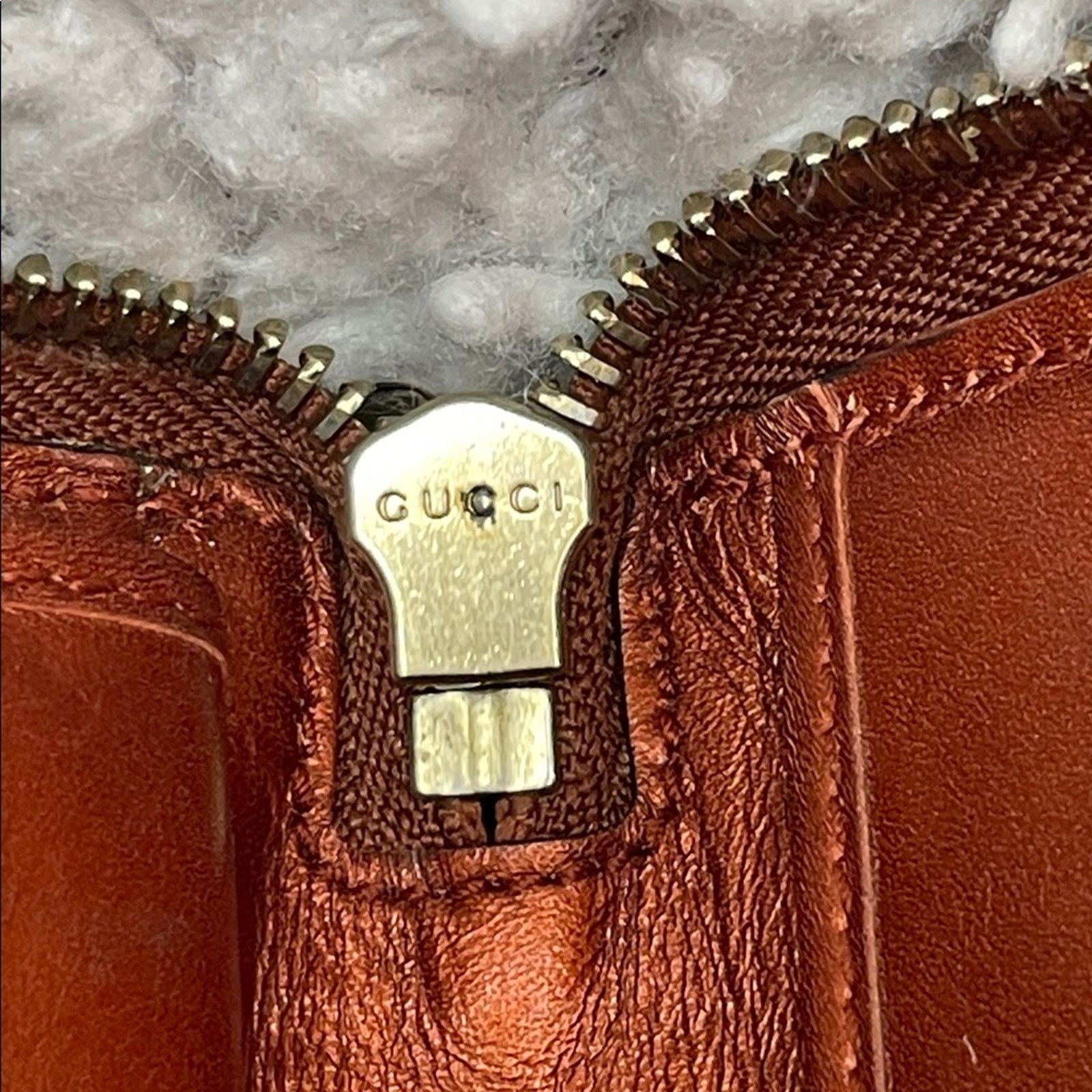 Gucci Gucci Microguccissima Zip Around Wallet Copper Size ONE SIZE - 13 Thumbnail