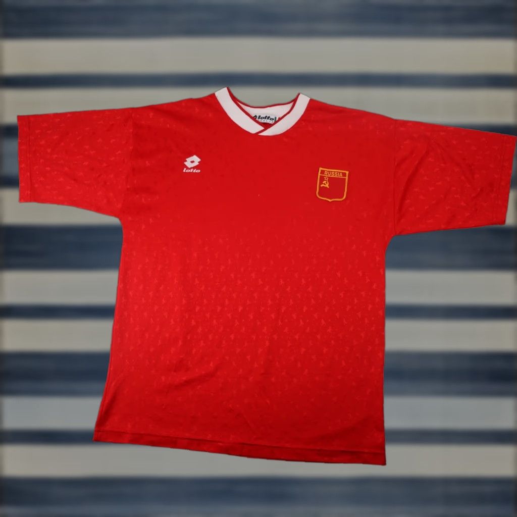 Vintage VINTAGE Lotto CCCP Soccer Jersey Red Large Mens Shirt Size US L / EU 52-54 / 3 - 1 Thumbnail