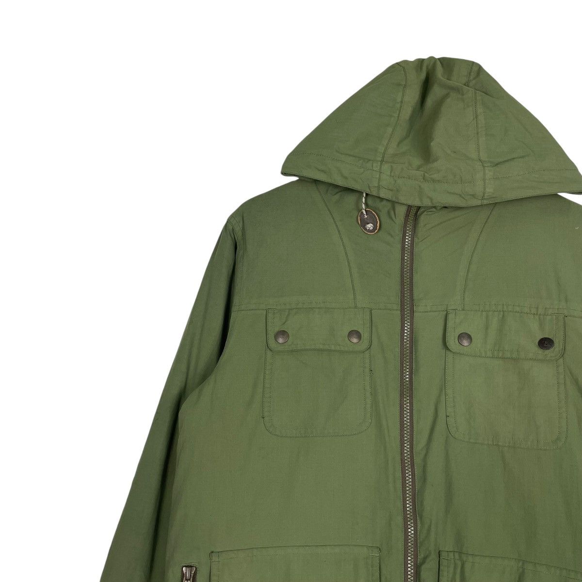 Other × Quiksilver 💥QUIKSILVER DUSTER HOODUE MULTI POCKET JACKET Size US S / EU 44-46 / 1 - 6 Thumbnail
