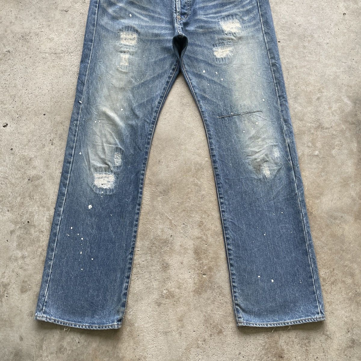 Japanese Brand Vintage Takeo Kikuchi Faded Painter Jean Faded Pants MudWash Size US 36 / EU 52 - 4 Thumbnail