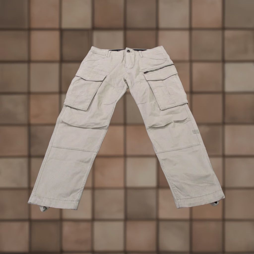 G-Star G-Star Raw Pants Mens 36 X 30 Beige Cargo Zip 3D Regular Skater Khaki Tactical Pants Mens Regular Beige Cargo Pocket Baggy Size US 36 / EU 52 - 1 Thumbnail