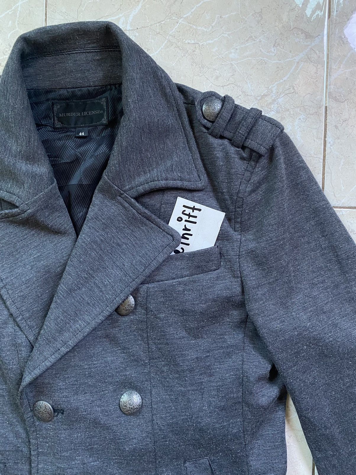 If Six Was Nine Murder License Double-Breasted Punk Jacket Size US S / EU 44-46 / 1 - 4 Thumbnail