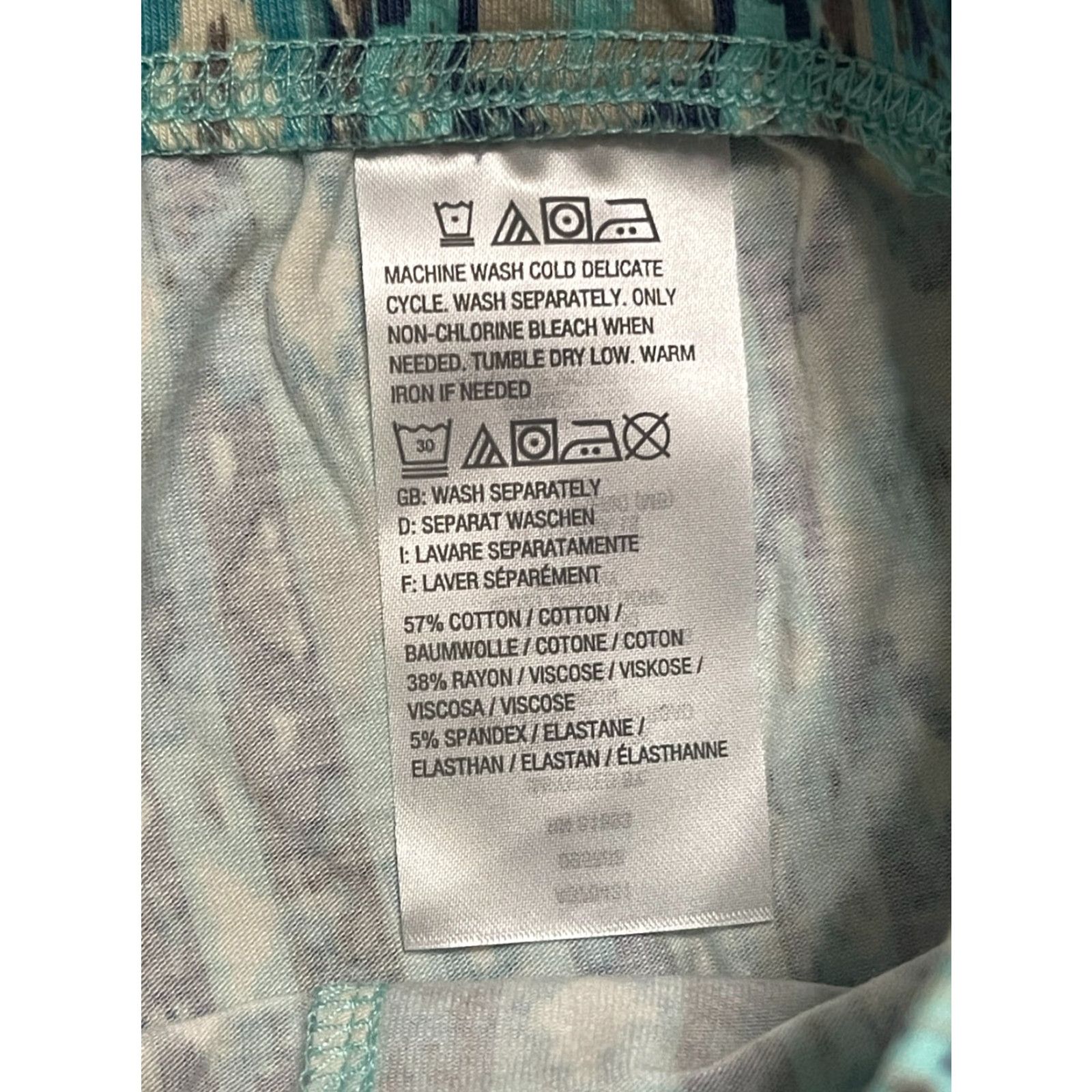 Vintage D&Co. Pants Women's XS Tall Blue Ankle Aztec Western Size 26" / US 2 / IT 38 - 7 Thumbnail