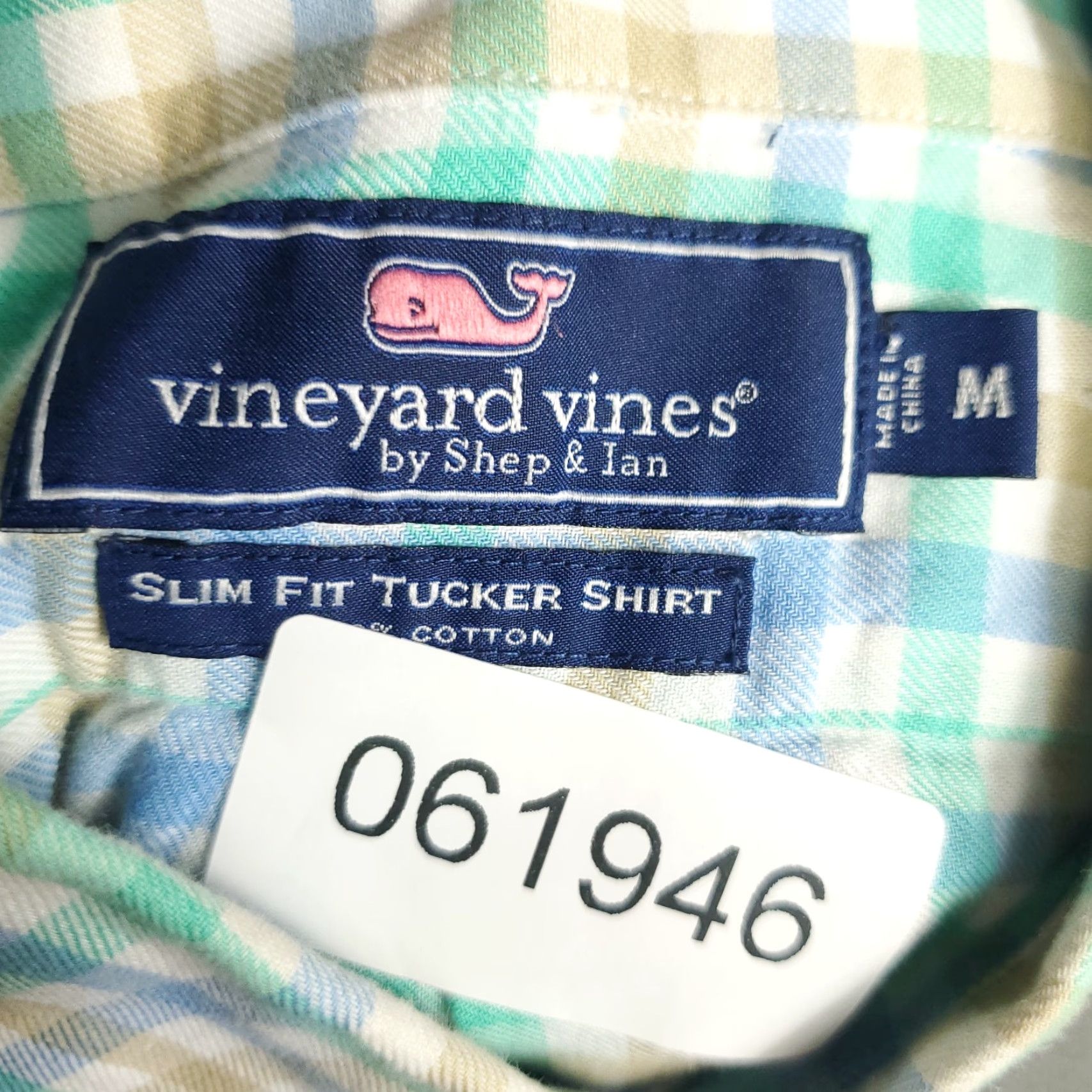 Vineyard Vines VINTAGE Vineyard Vines Men's Shirt Medium Blue Plaid Button Up Long Sleeve Casual Officewear Size US M / EU 48-50 / 2 - 8 Thumbnail