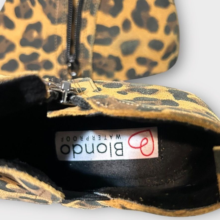 Blondo NEW Waterproof Hidden Wedge Suede Sneaker Boots Leopard 7 NW Size US 7 / IT 37 - 2 Thumbnail