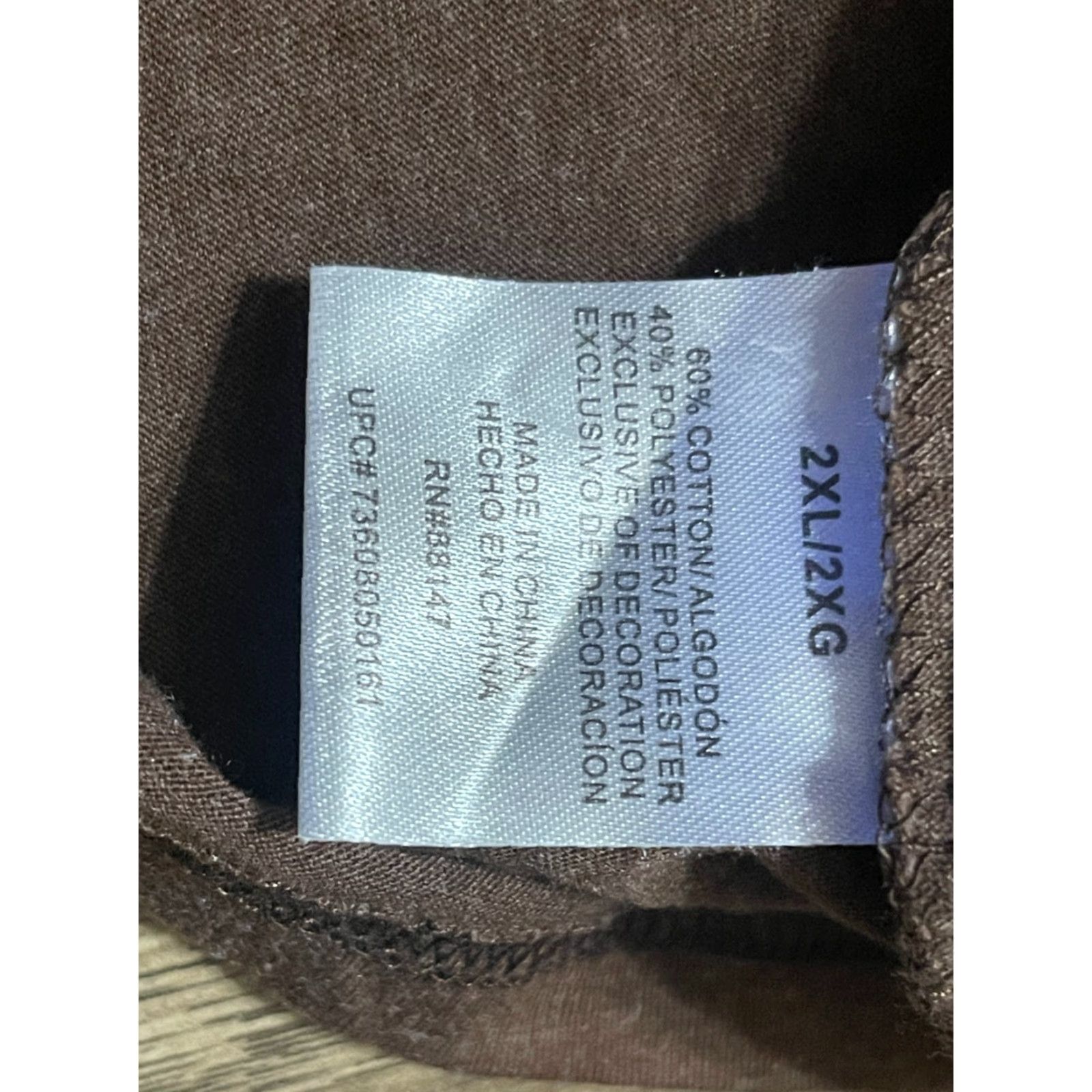 Vintage Hershey's Shirt Women's 2XL Brown LOVE V-neck T-Shirt Short Sleeve Pullover Casual Regular Size XXL / US 16-18 / IT 52-54 - 7 Thumbnail