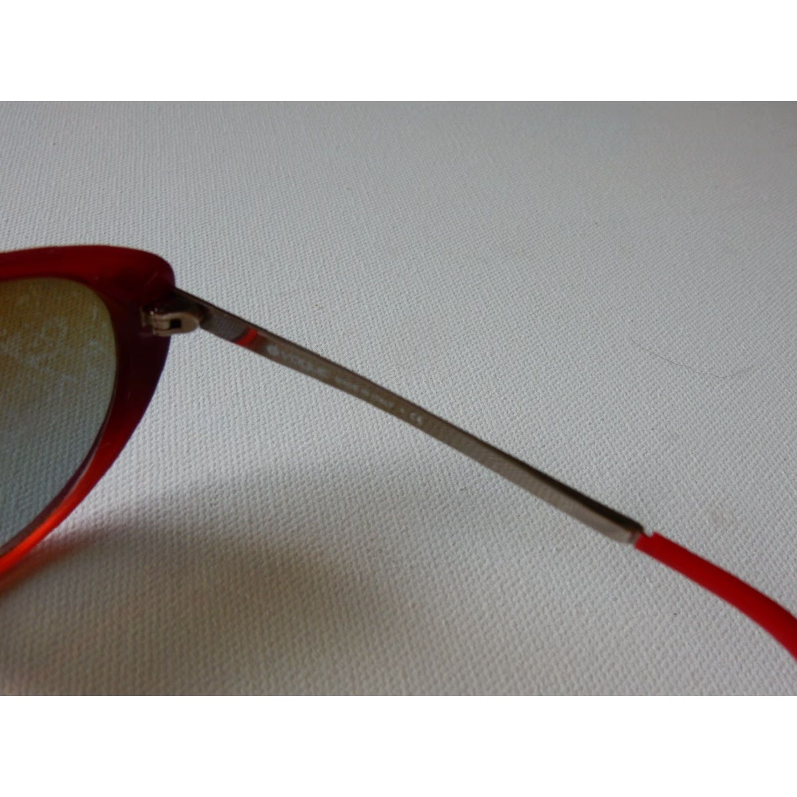 Vogue VINTAGE Vogue Sunglasses Frames Only Women Red 57mm 16mm 135mm 1999 T5 Size ONE SIZE - 5 Thumbnail