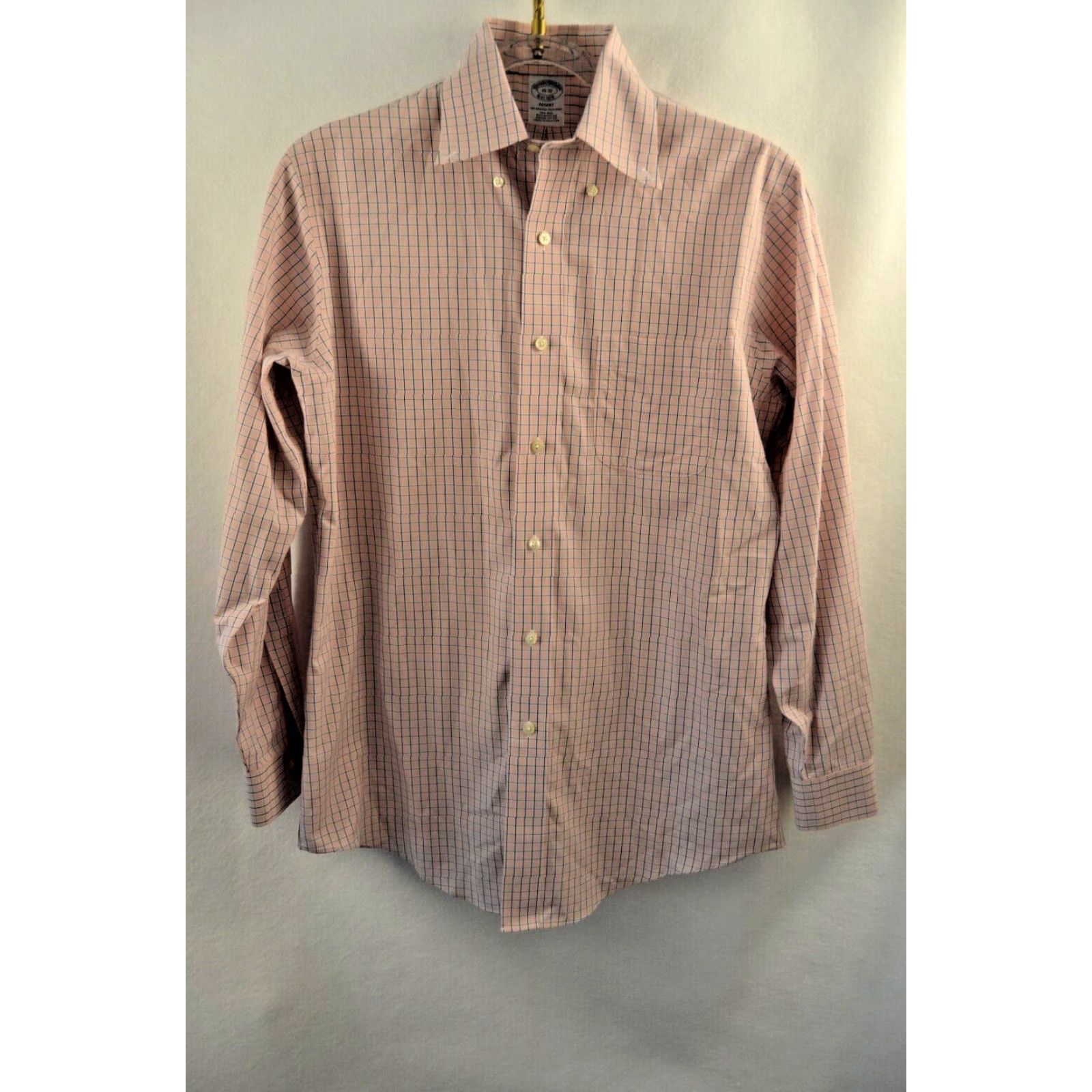 Brooks Brothers Brooks Brothers Men's L/S Regent Shirt SZ 15-32 Pink Plaid Mens Size US M / EU 48-50 / 2 - 2 Thumbnail