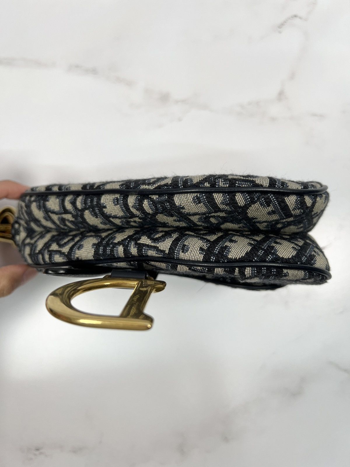 Dior CD Christian Dior Saddle Mini Shoulder Handle Bag Purse Size ONE SIZE - 4 Thumbnail