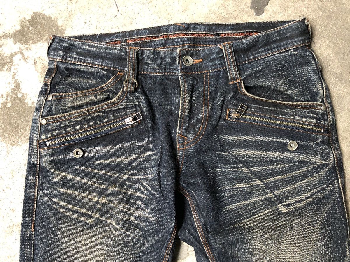 Japanese Brand Nicole Club For Men Flare Denim Jeans Size US 31 - 4 Thumbnail