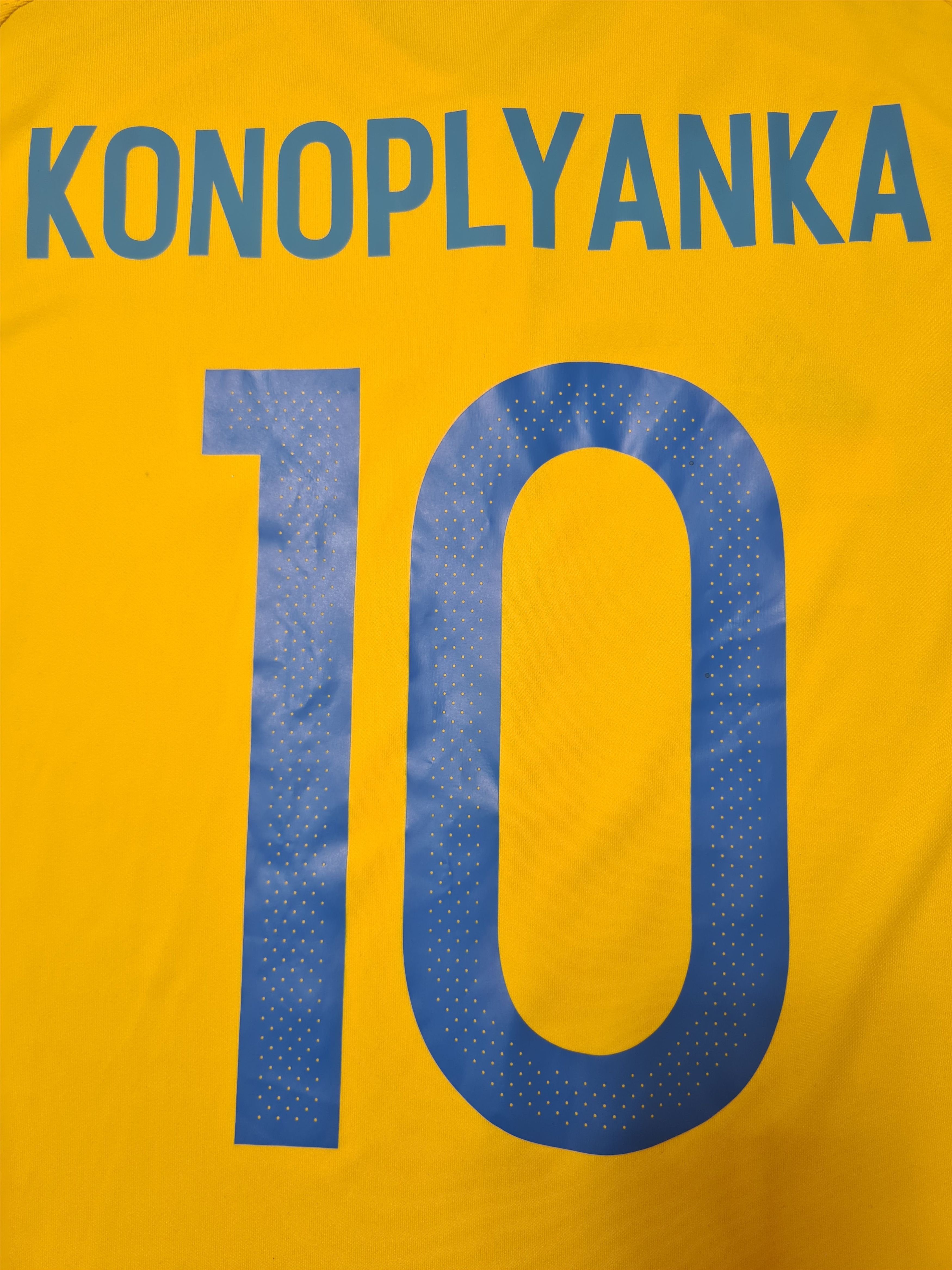 Adidas UKRAINE 2016 2017 MATCH WORN KONOPLYANKA 10 SOCCER JERSEY Size US M / EU 48-50 / 2 - 7 Thumbnail