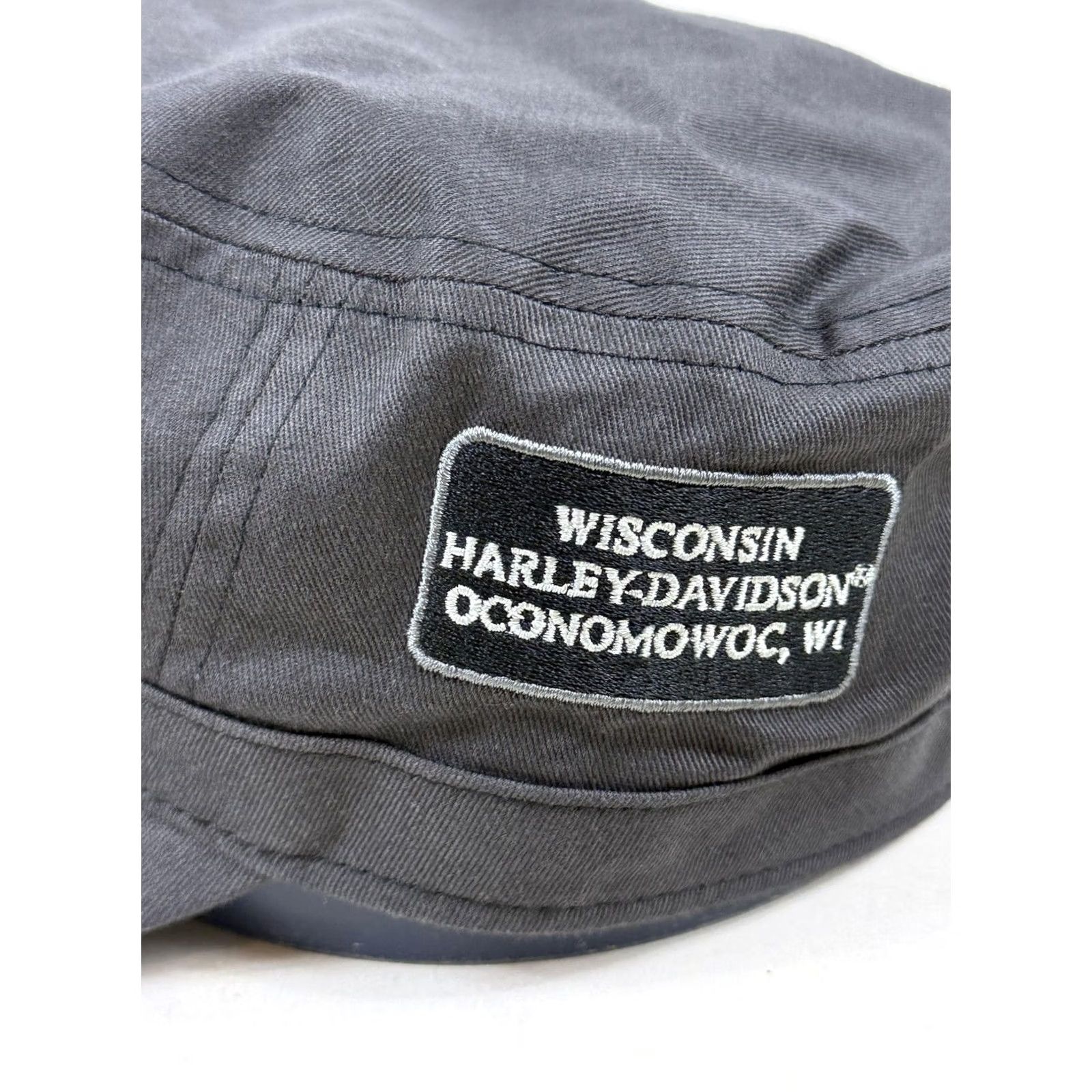 Harley Davidson Harley-Davidson Army Panel Strap Cap - Gray Size ONE SIZE - 5 Thumbnail