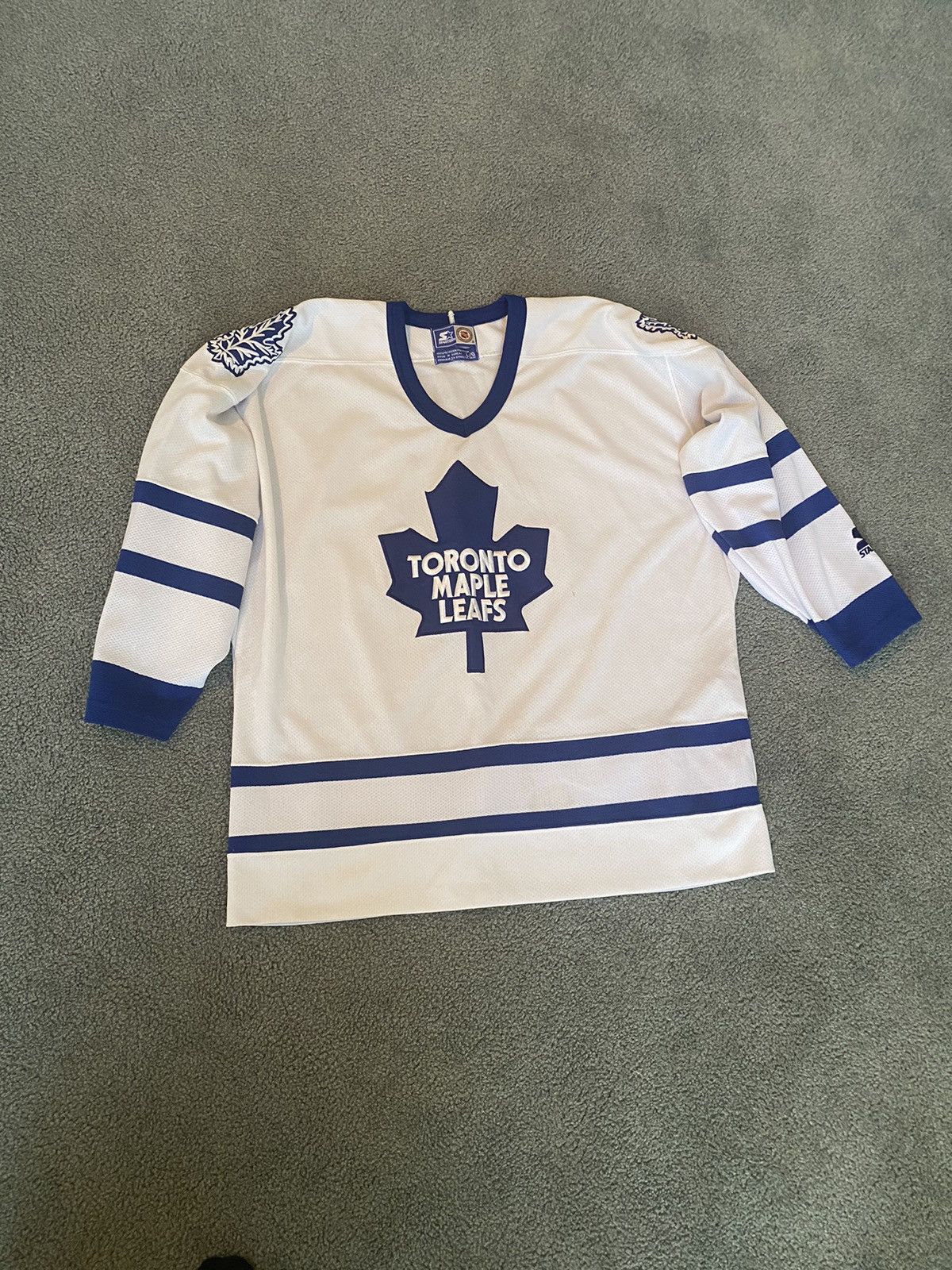 NHL × Starter × Vintage Vintage Maple Leafs Potvin Jersey Size US L / EU 52-54 / 3 - 1 Thumbnail