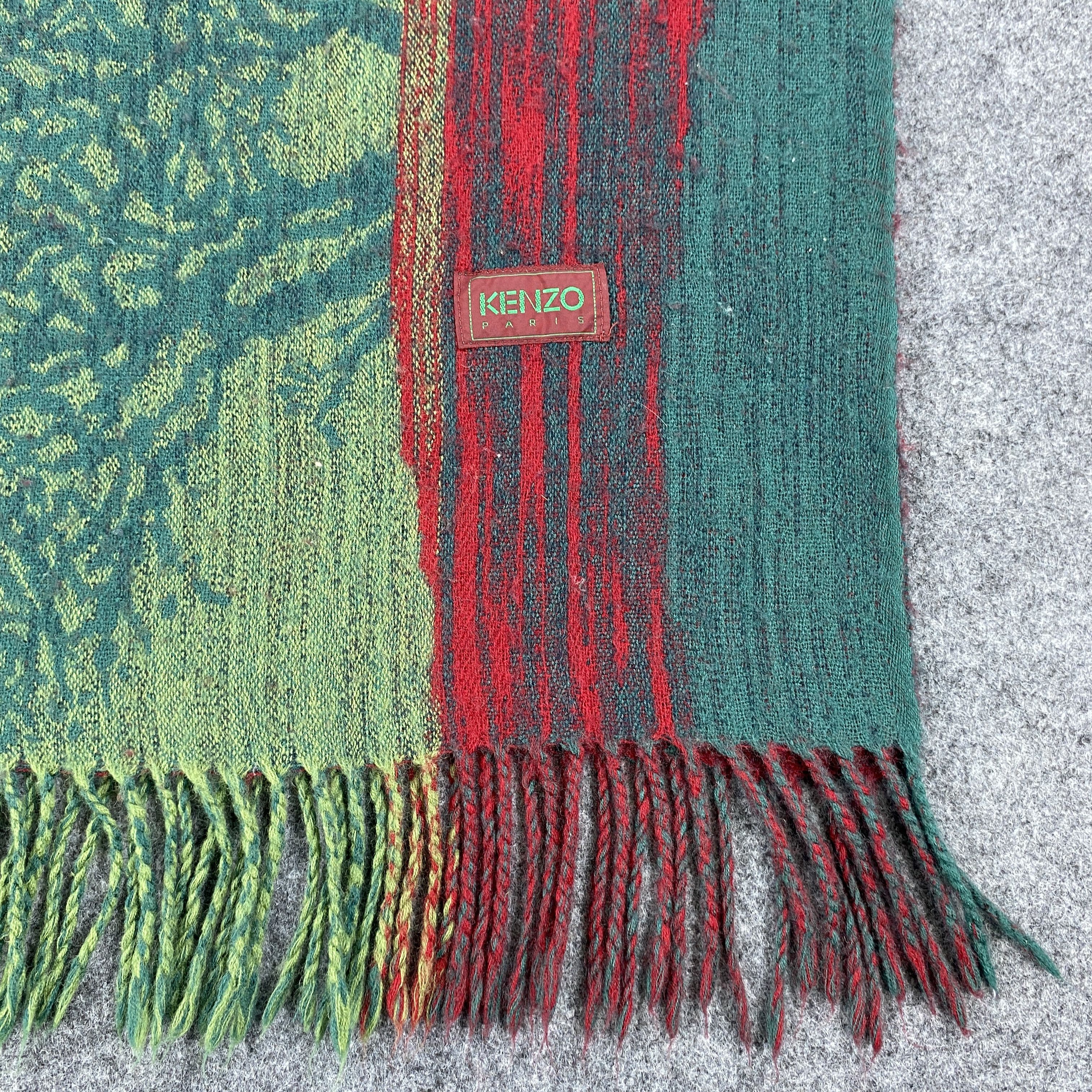 Kenzo × Vintage GF10681 Kenzo Scarf Neck Wear Muffler Nova Check Size ONE SIZE - 3 Thumbnail
