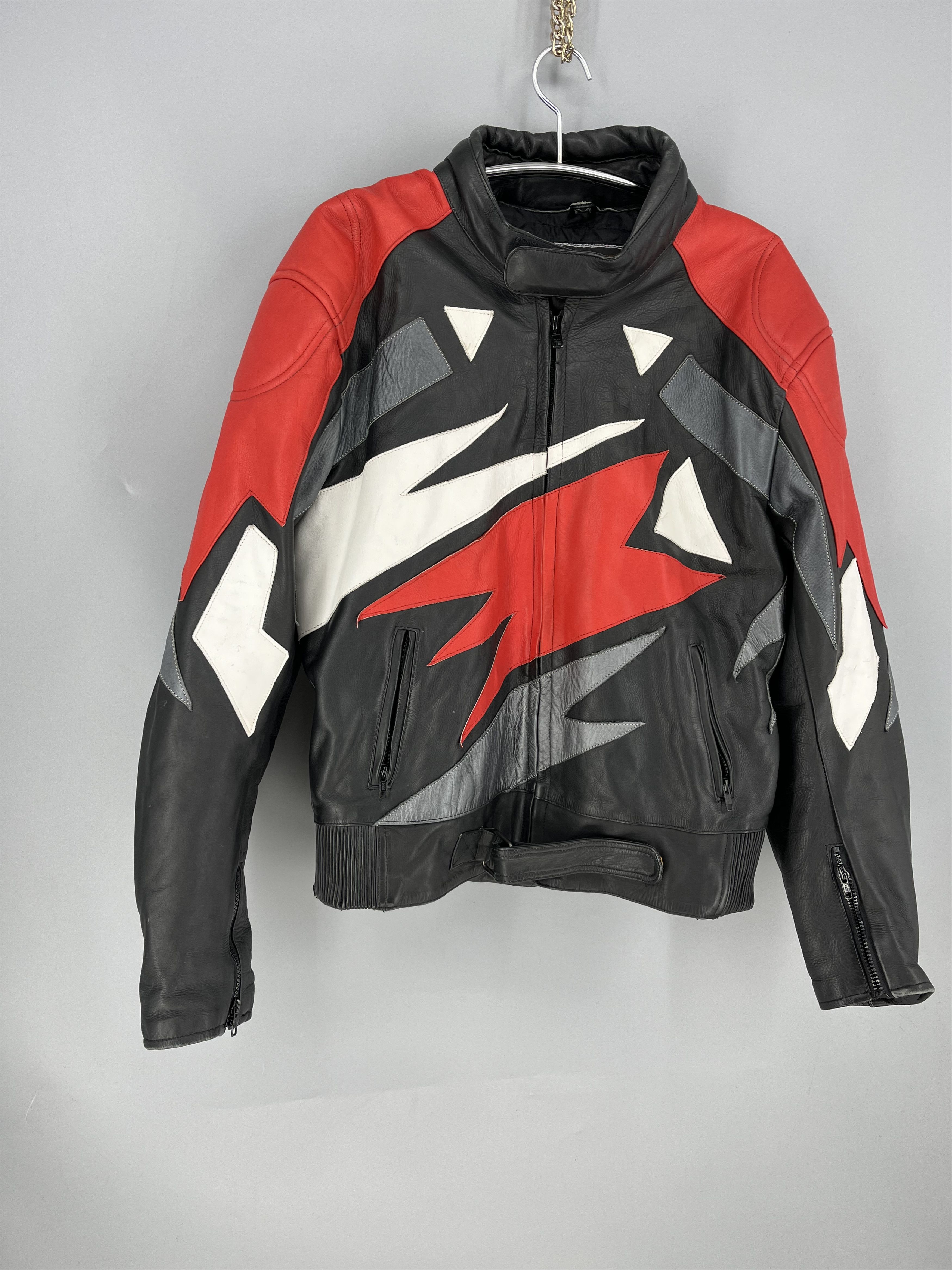 Leather VTG Motorcycle Joe Rocket Leather Jacket Rare Red Black xxxl Size US XXL / EU 58 / 5 - 2 Thumbnail