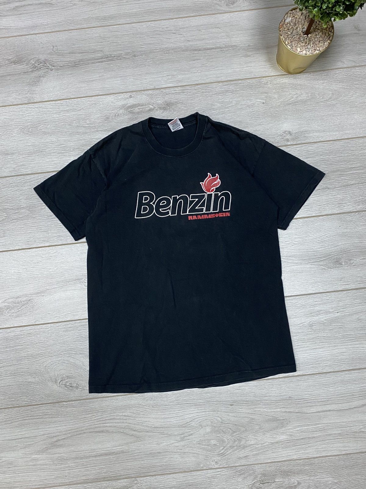 Vintage Rammstein 🔥 2005 Benzin faded vintage flame t-shirt graphic Size US M / EU 48-50 / 2 - 1 Thumbnail
