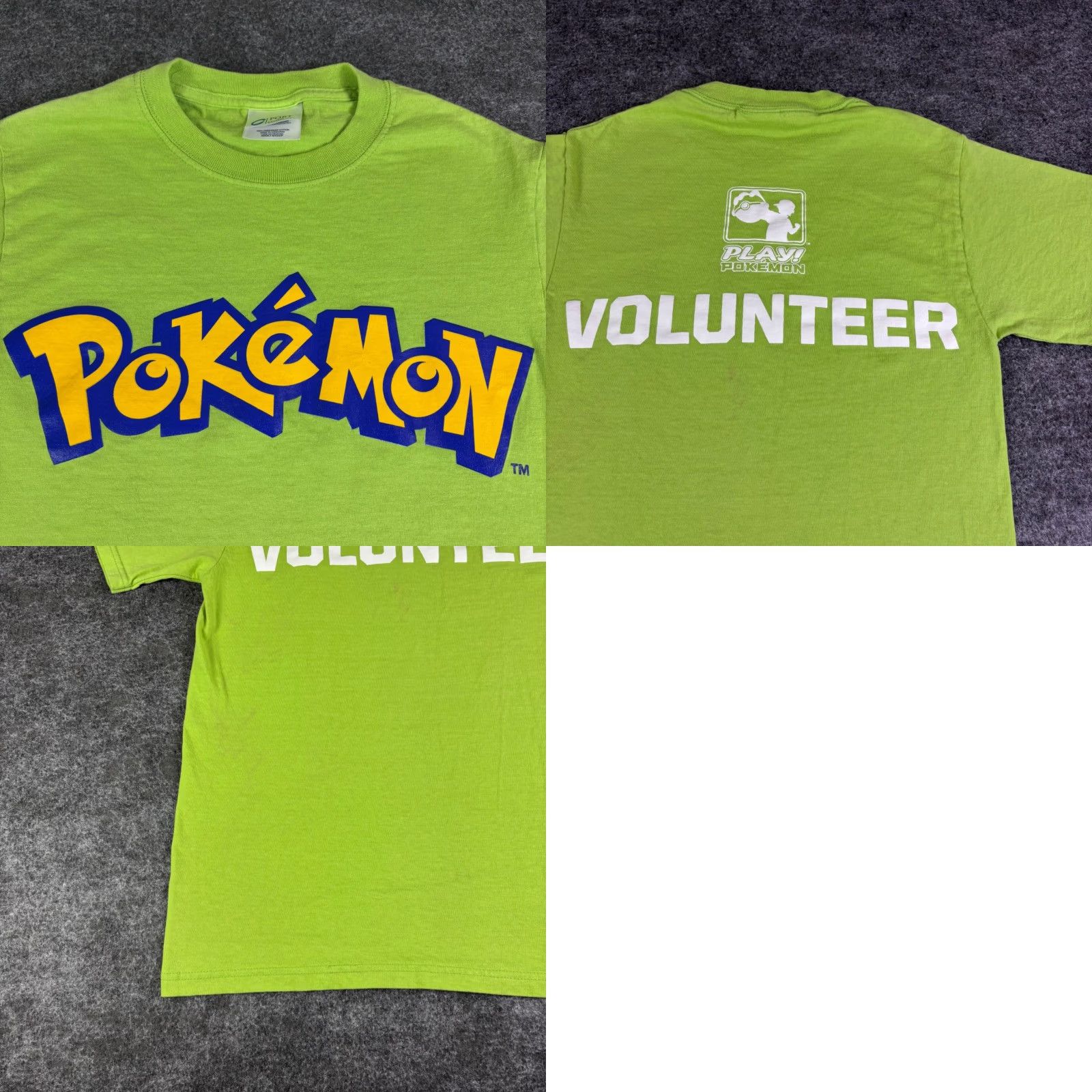 Port & Company Pokemon Port & Company T-Shirt Vintage Retro Pikachu Graphic Print Short Sleeve Lime Green S Mens Girls Unisex Adults Small S Size US S / EU 44-46 / 1 - 8 Thumbnail