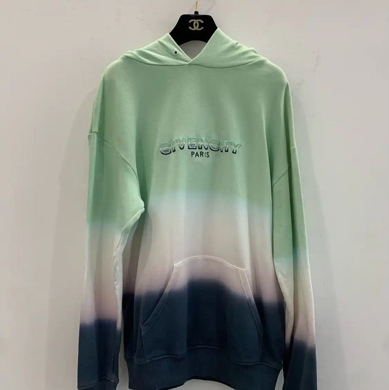 Givenchy Givenchy Mint Green Gradient Hoodie for Men 0089 Size US XS / EU 42 / 0 - 1 Thumbnail