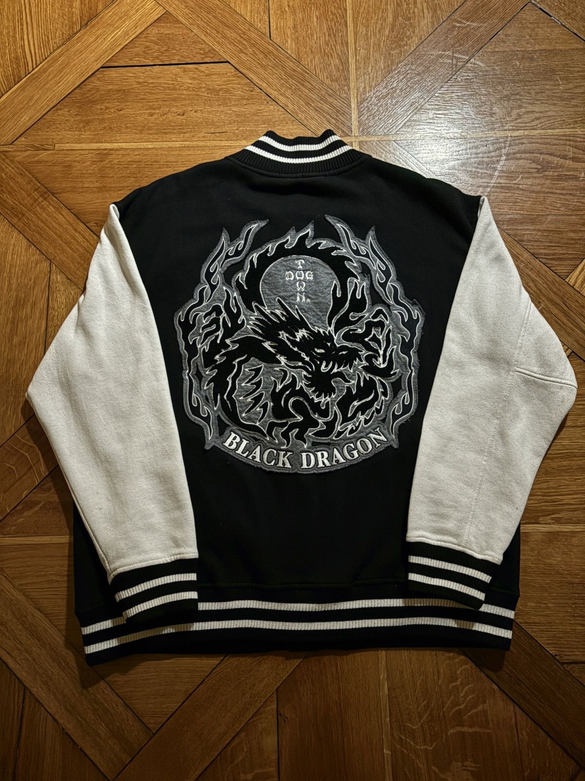 Vintage Dogtown Black Dragon Varsity Jacket Size US XL / EU 56 / 4 - 1 Thumbnail
