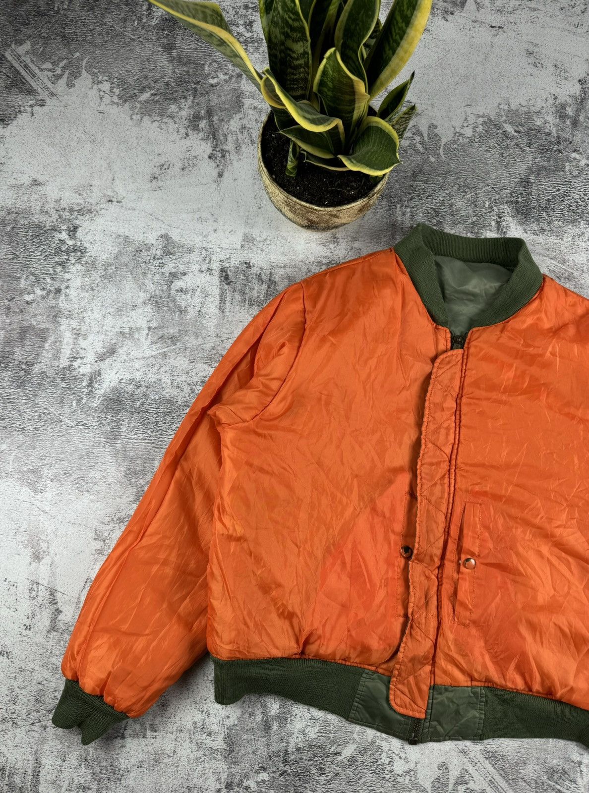 Vintage USA MA-1 Flyers Intermediate Reversible 2 in 1 Light Jacket Size US XL / EU 56 / 4 - 13 Thumbnail