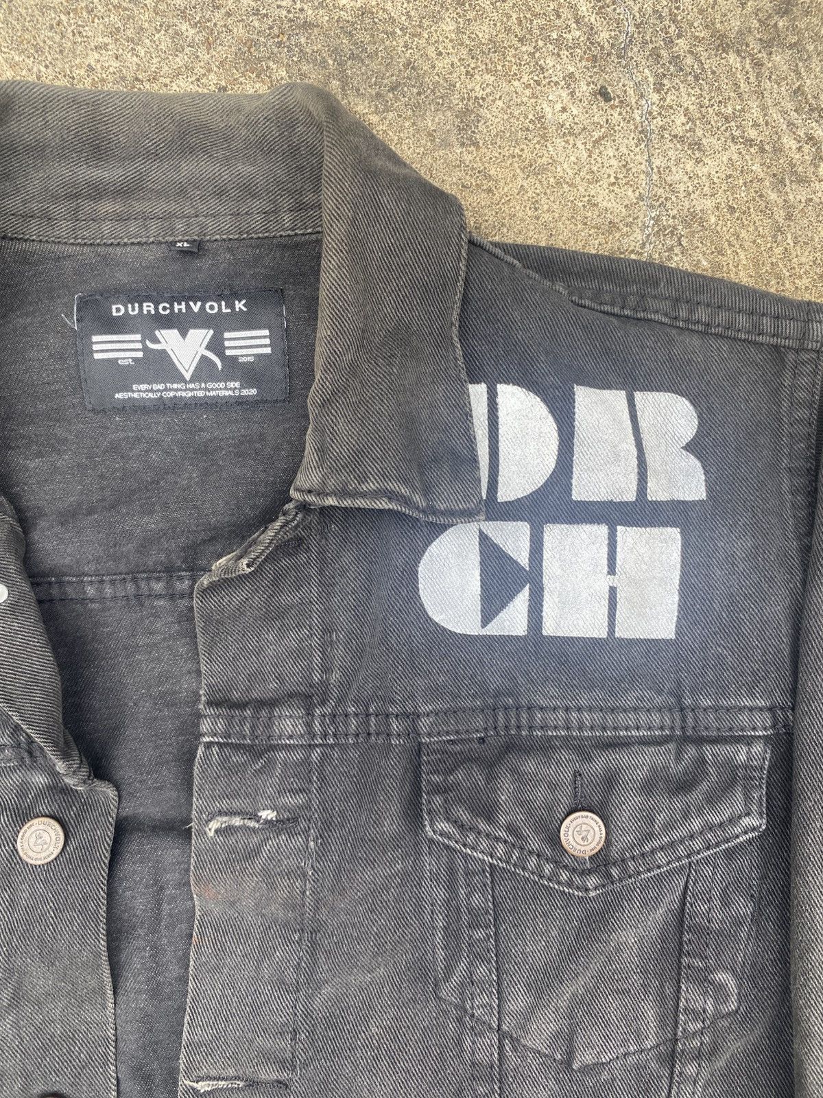 If Six Was Nine DURCHVOLK Unisex Denim Jacket with Painting Size US XL / EU 56 / 4 - 3 Thumbnail