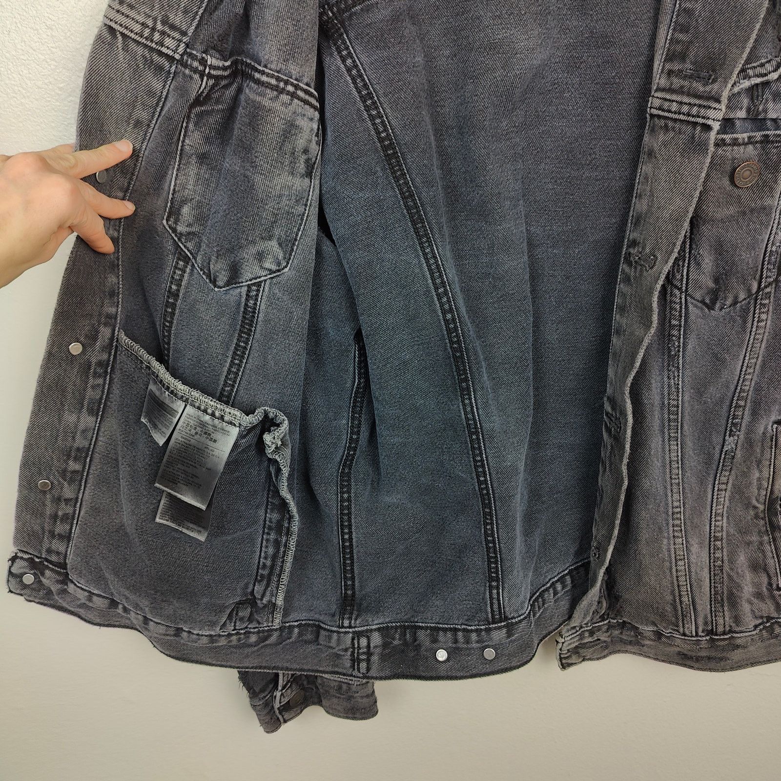 Levi's Levi's Trucker Jacket Mens Medium Charcoal Gray 90s Size US M / EU 48-50 / 2 - 7 Thumbnail