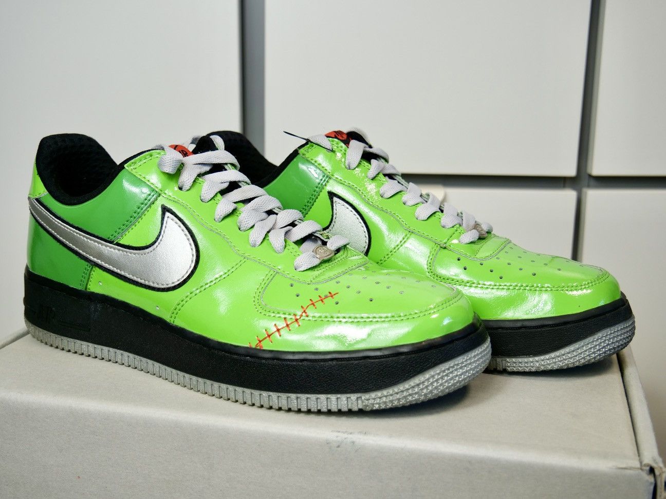 Nike Like New Nike Air Force AF1 QS Halloween Frankenstein Size US 9 / EU 42 - 21 Thumbnail