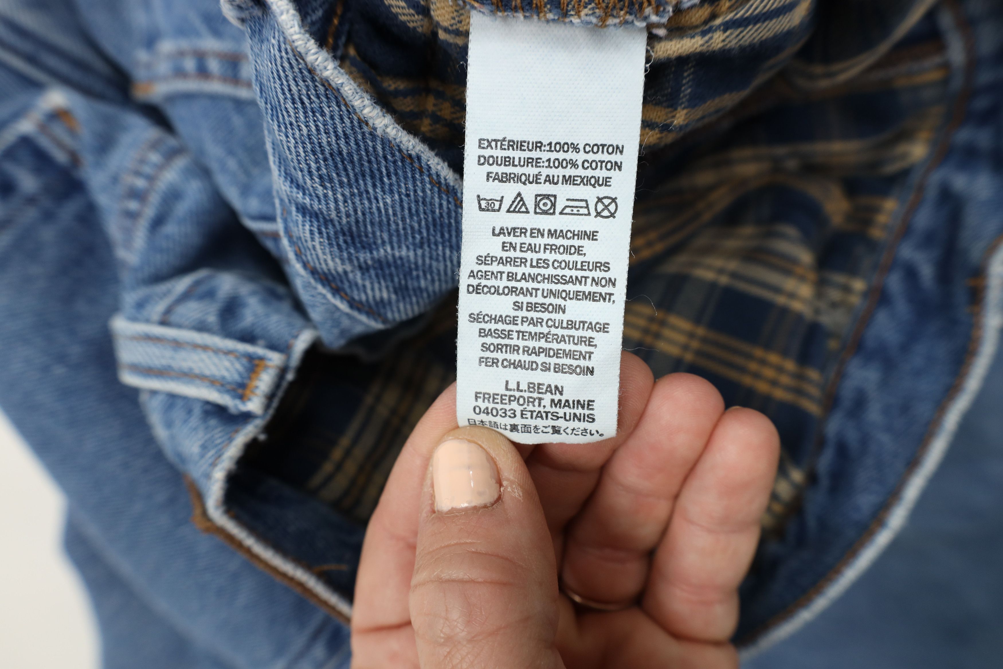 L.L. Bean × Vintage Vintage LL Bean Relaxed Fit Flannel Lined Denim Jeans Blue Size US 36 / EU 52 - 11 Thumbnail