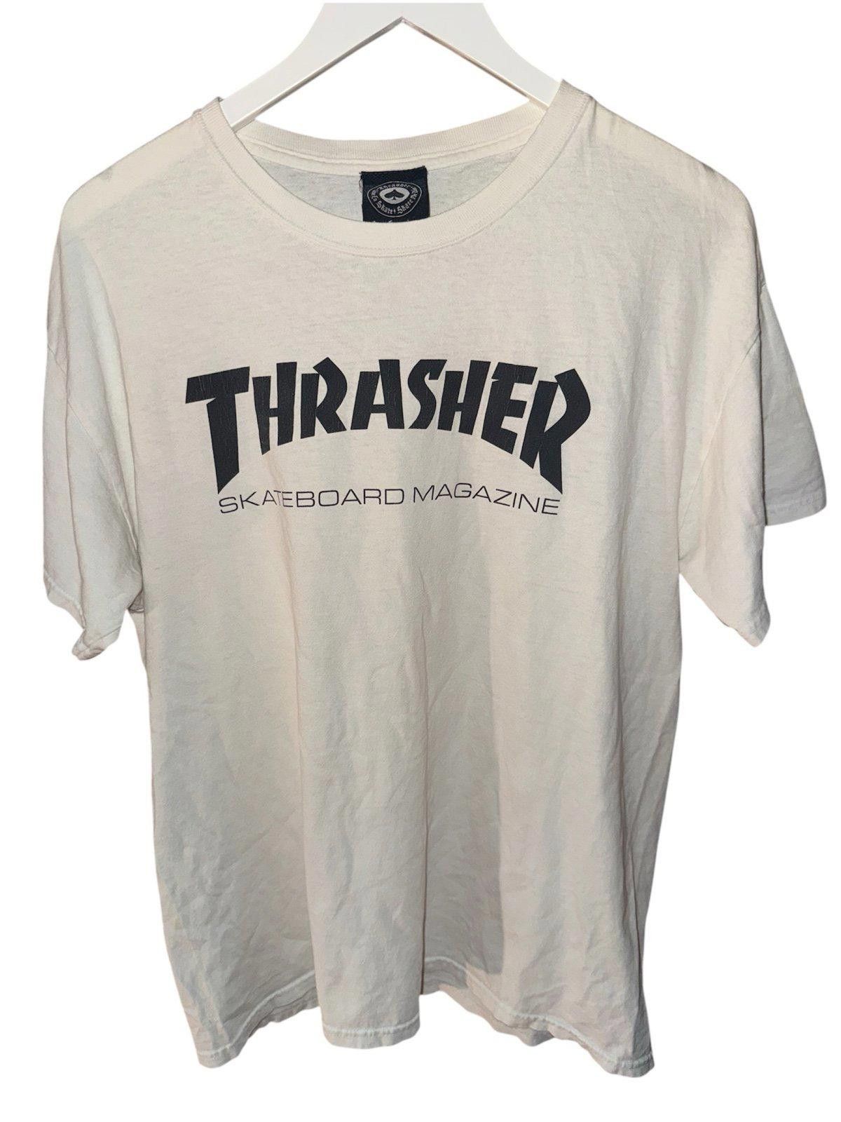 Thrasher 90s Early 2000’s Thrasher Skateboard T-Shirt Rare White Sz L Size US L / EU 52-54 / 3 - 1 Thumbnail