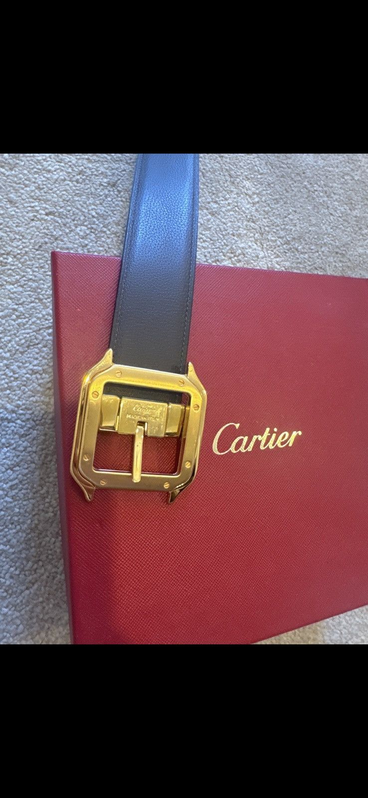 Cartier Cartier reversible santos belt Size 32 - 3 Thumbnail