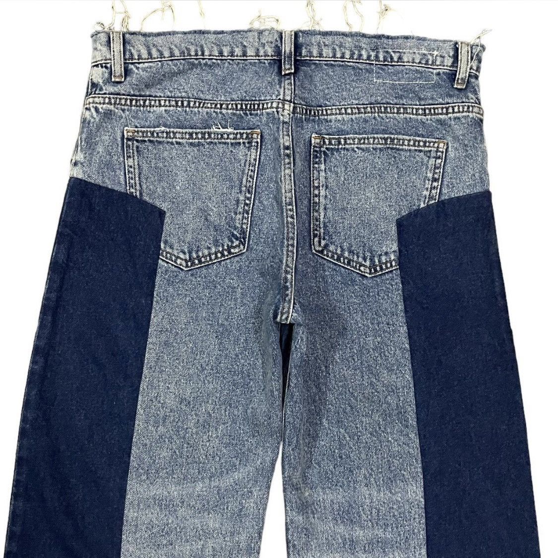Japanese Brand Vintage Japanese Brand Frayed Style Distressed Baggy Jeans Size 32" / US 10 / IT 46 - 6 Thumbnail