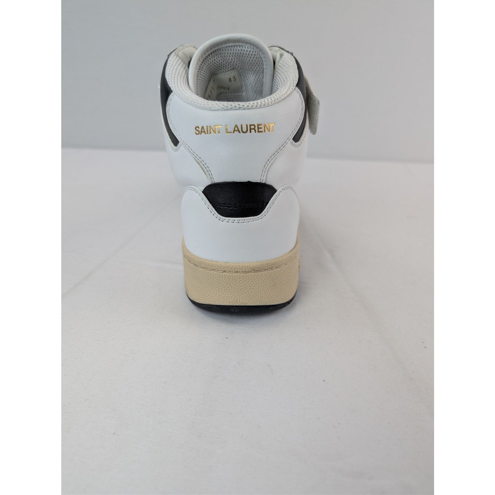 Saint Laurent Paris o1rshd1 Lax Mid top sneakers in Blanc optique/nero Size US 10 / EU 43 - 16 Thumbnail