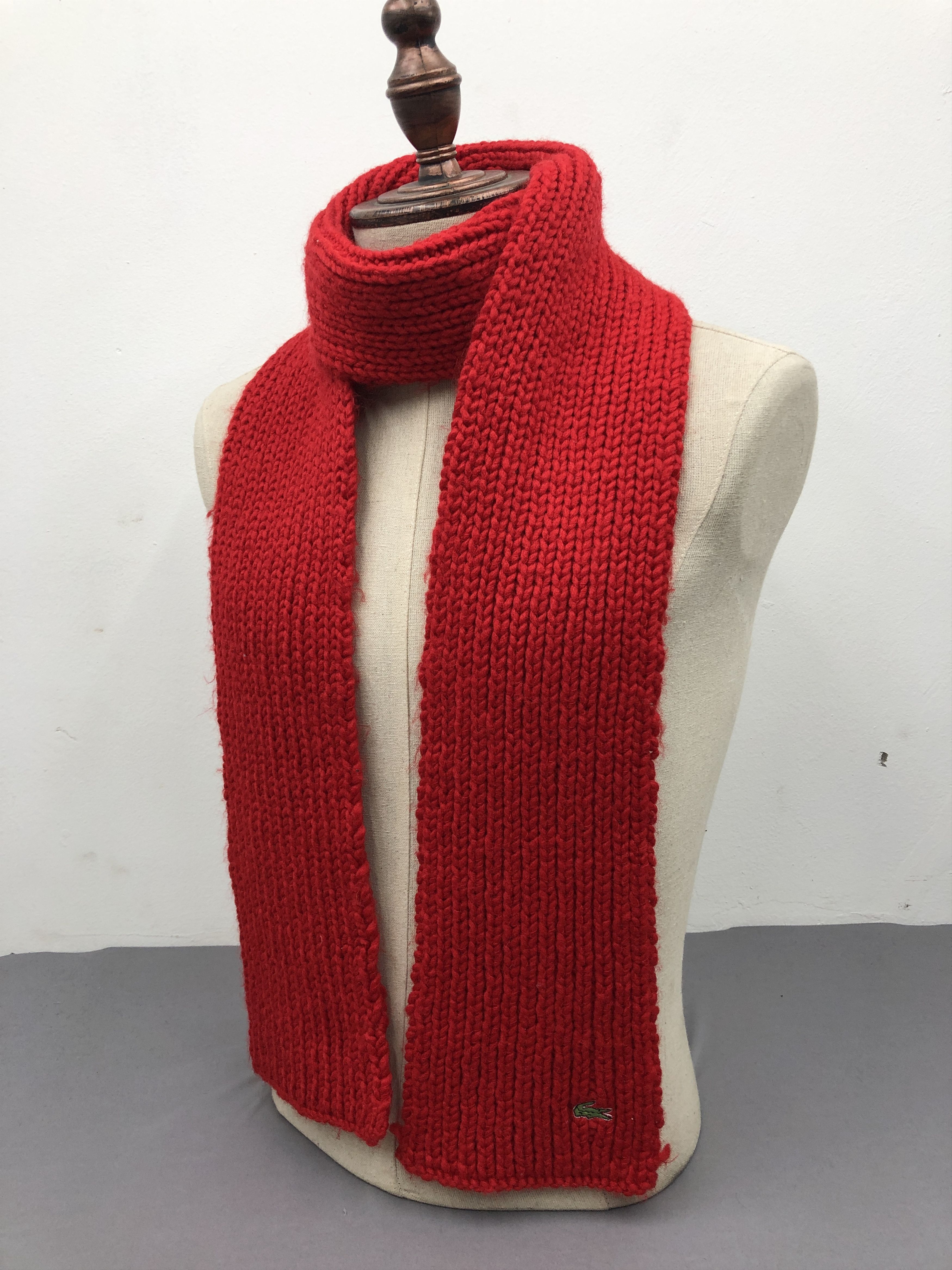Lacoste Lacoste Knit Scarf / Muffler / Neckwear Size ONE SIZE - 2 Thumbnail