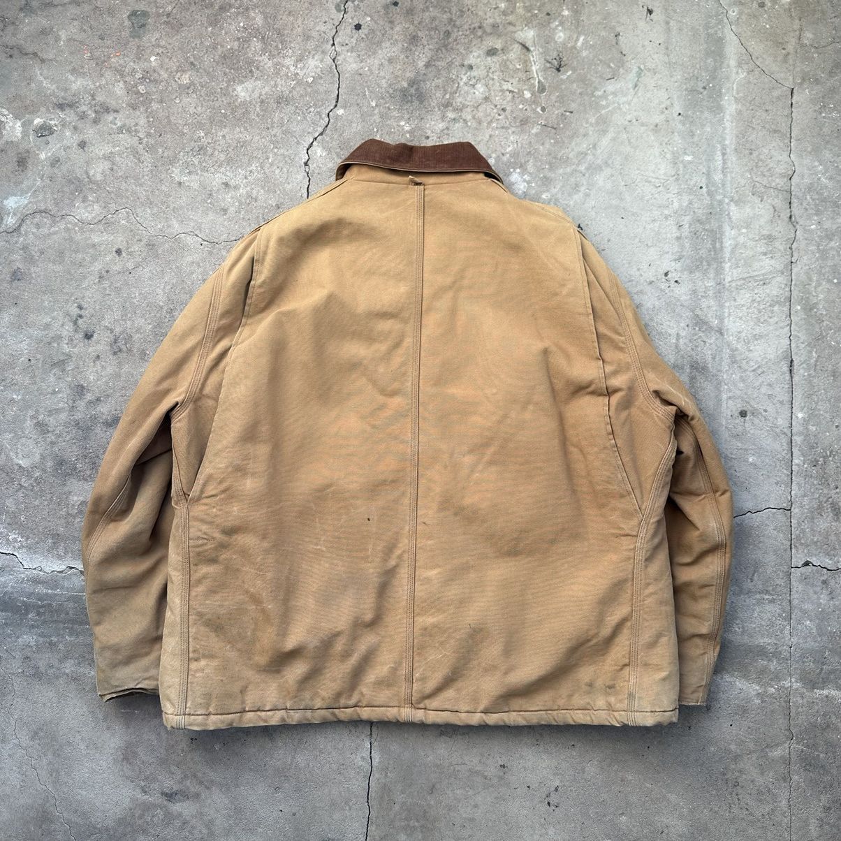 Carhartt Thrashed! VTG 90’s Carhartt Arctic Faded Dirty Work Jacket Size US XXL / EU 58 / 5 - 8 Thumbnail