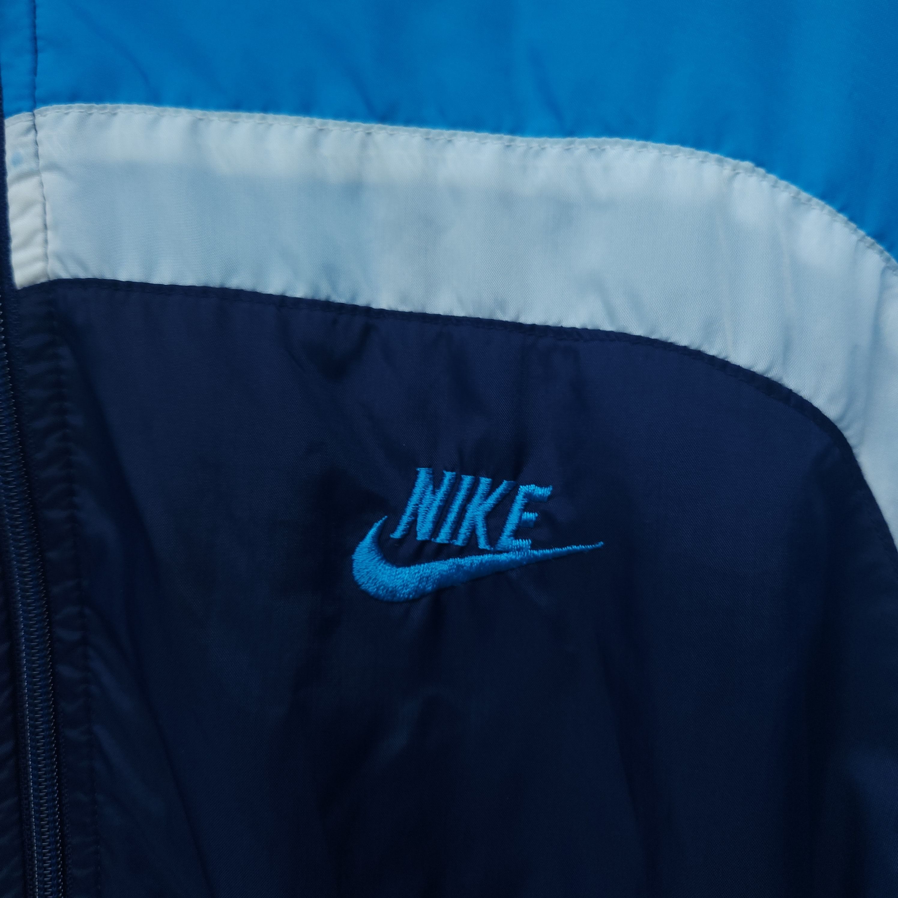 Nike × Vintage Vintage Nike Late 80s-Early 90s Windbreaker Gray Tag Size US XL / EU 56 / 4 - 3 Thumbnail