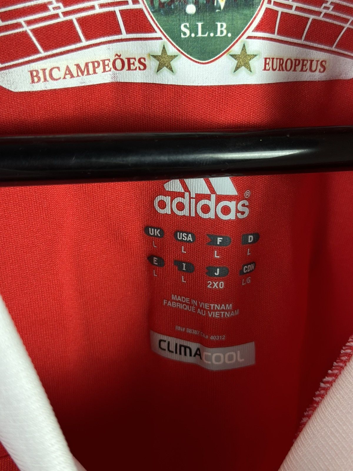 Other Benfica Home football shirt 2011 Soccer #10 PEIXOTO Jersey Size US L / EU 52-54 / 3 - 14 Thumbnail