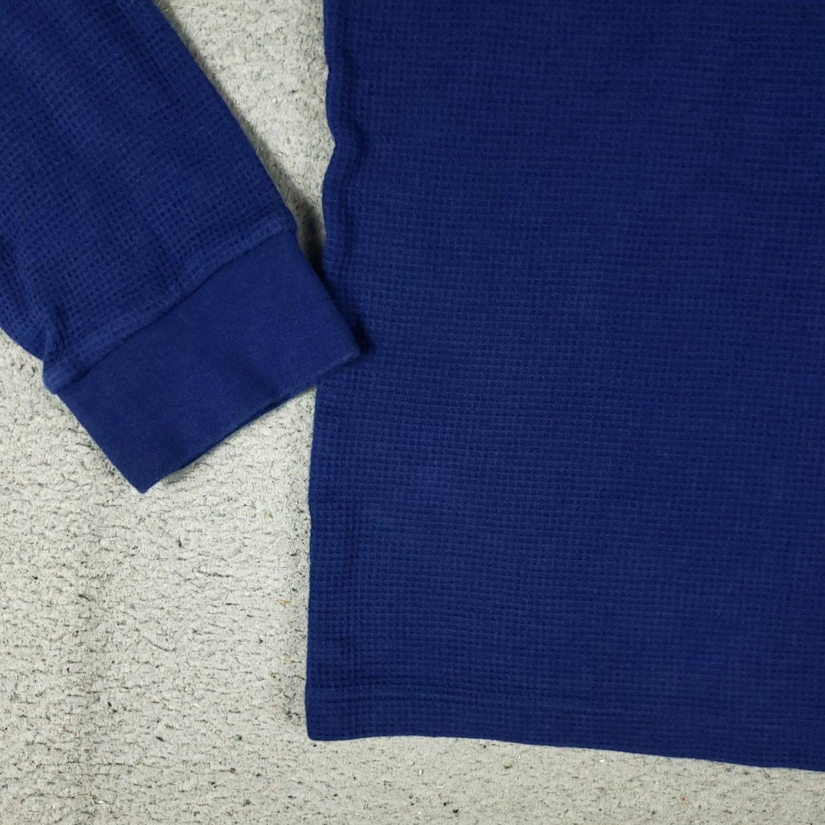 Lacoste Lacoste T Shirt Mens Large Blue Thermal Pony Waffle Knit Long Sleeve Fade(faded) Polo Logo–All Seasons Size US L / EU 52-54 / 3 - 3 Thumbnail