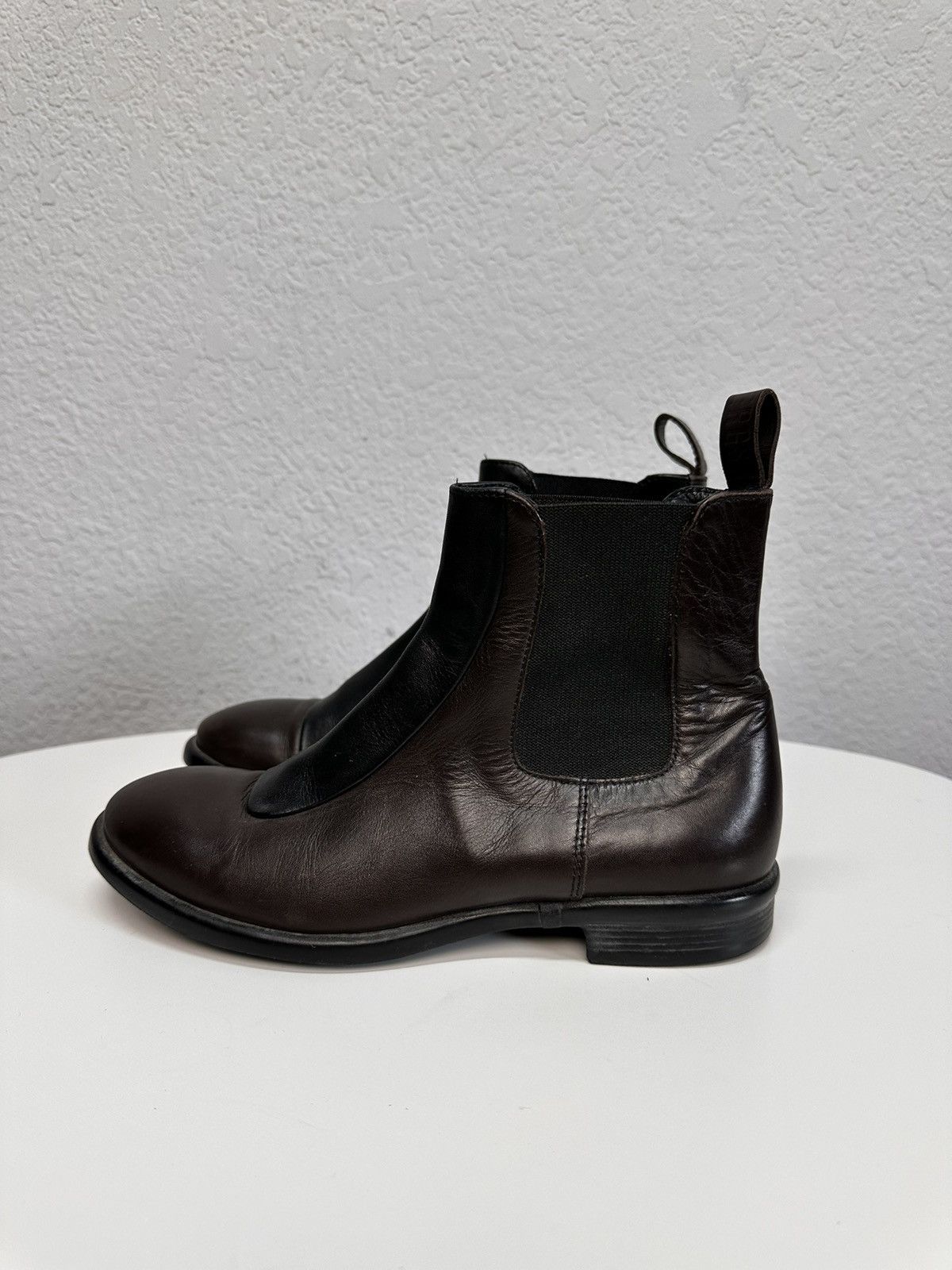 Dirk Bikkembergs Bikkembergs Brown Leather Chelsea Boots Minimal Italy Size US 6 / IT 36 - 2 Thumbnail