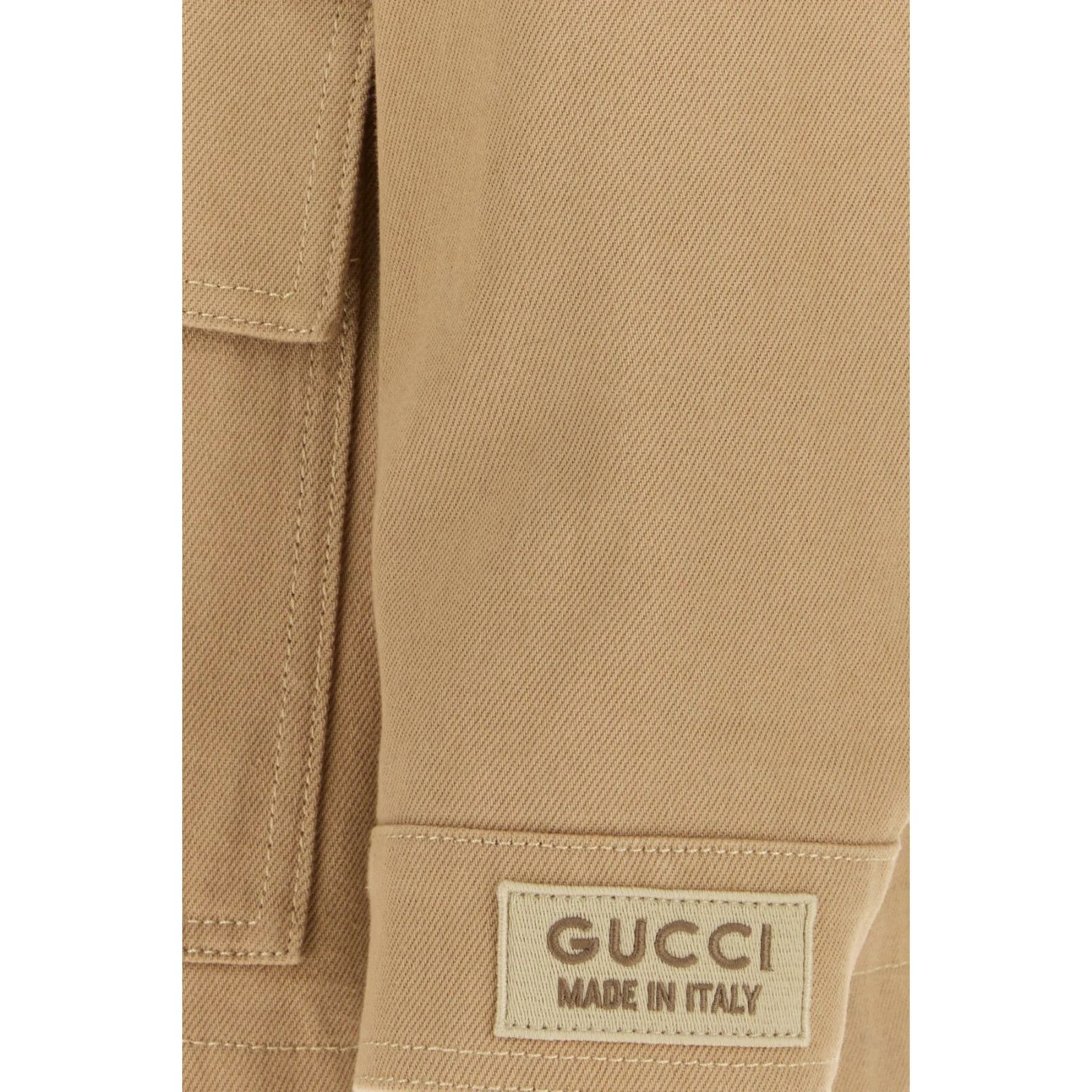 GUCCI Beige Cotton Jacket New )